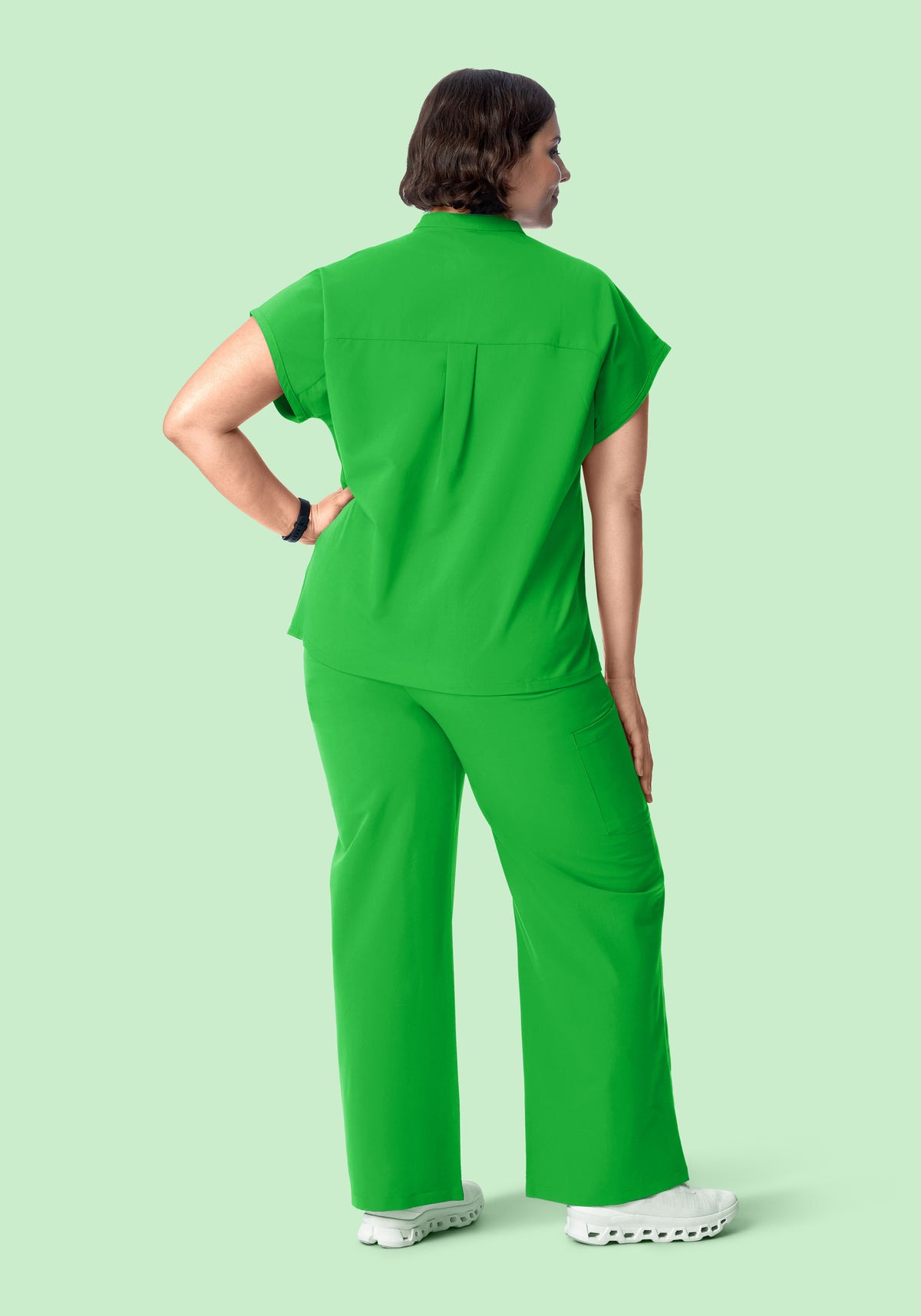 High Waisted Wide Leg Kelly Green