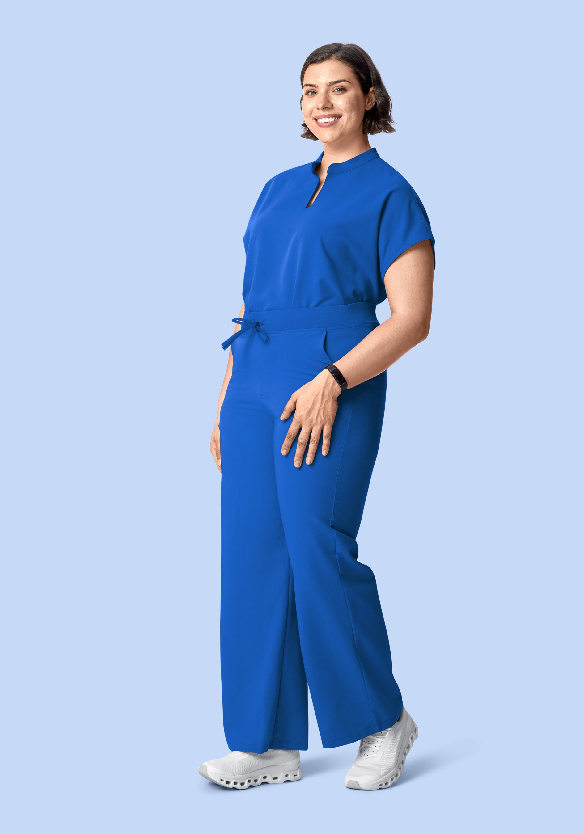 High Waisted Wide Leg Royal Blue