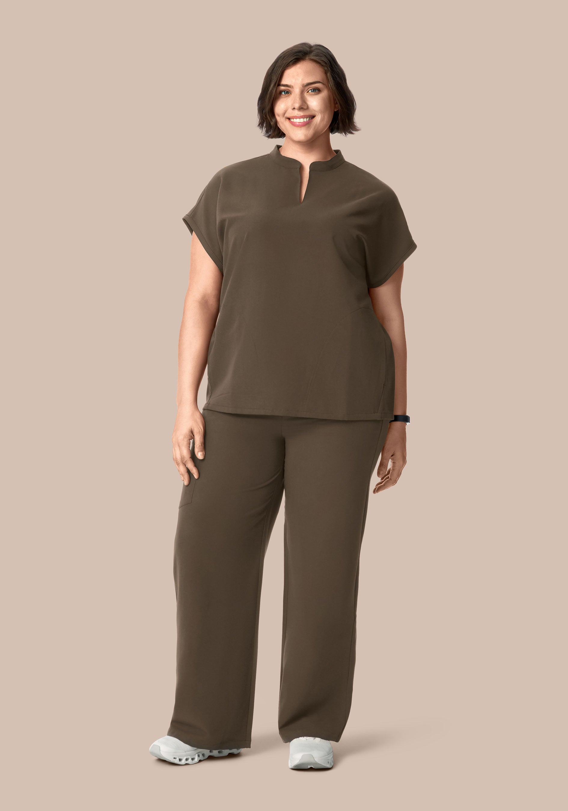 High Waisted Wide Leg Truffle