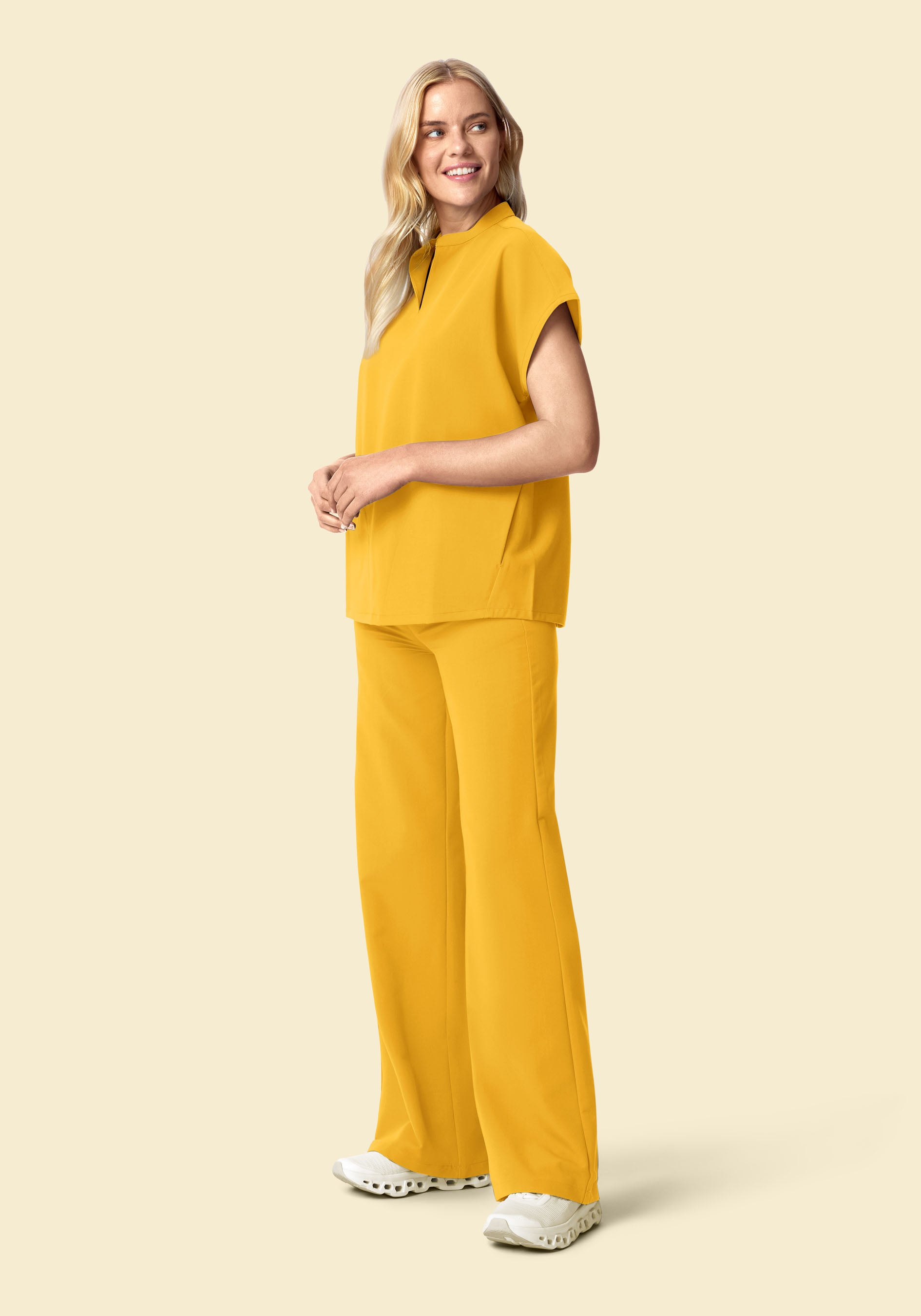 Mandarin Dolman Top Dijon