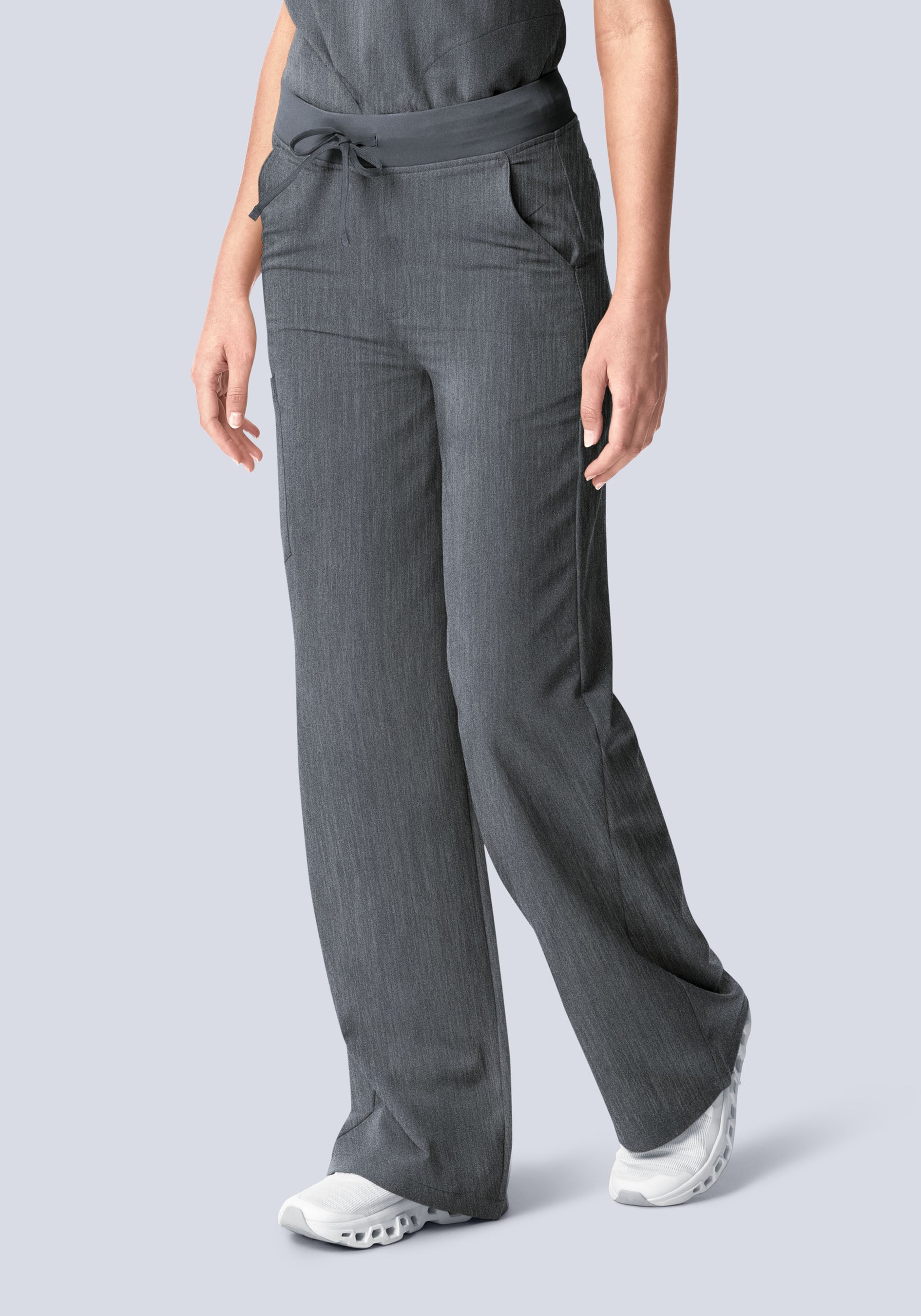 High Waisted Wide Leg Gray