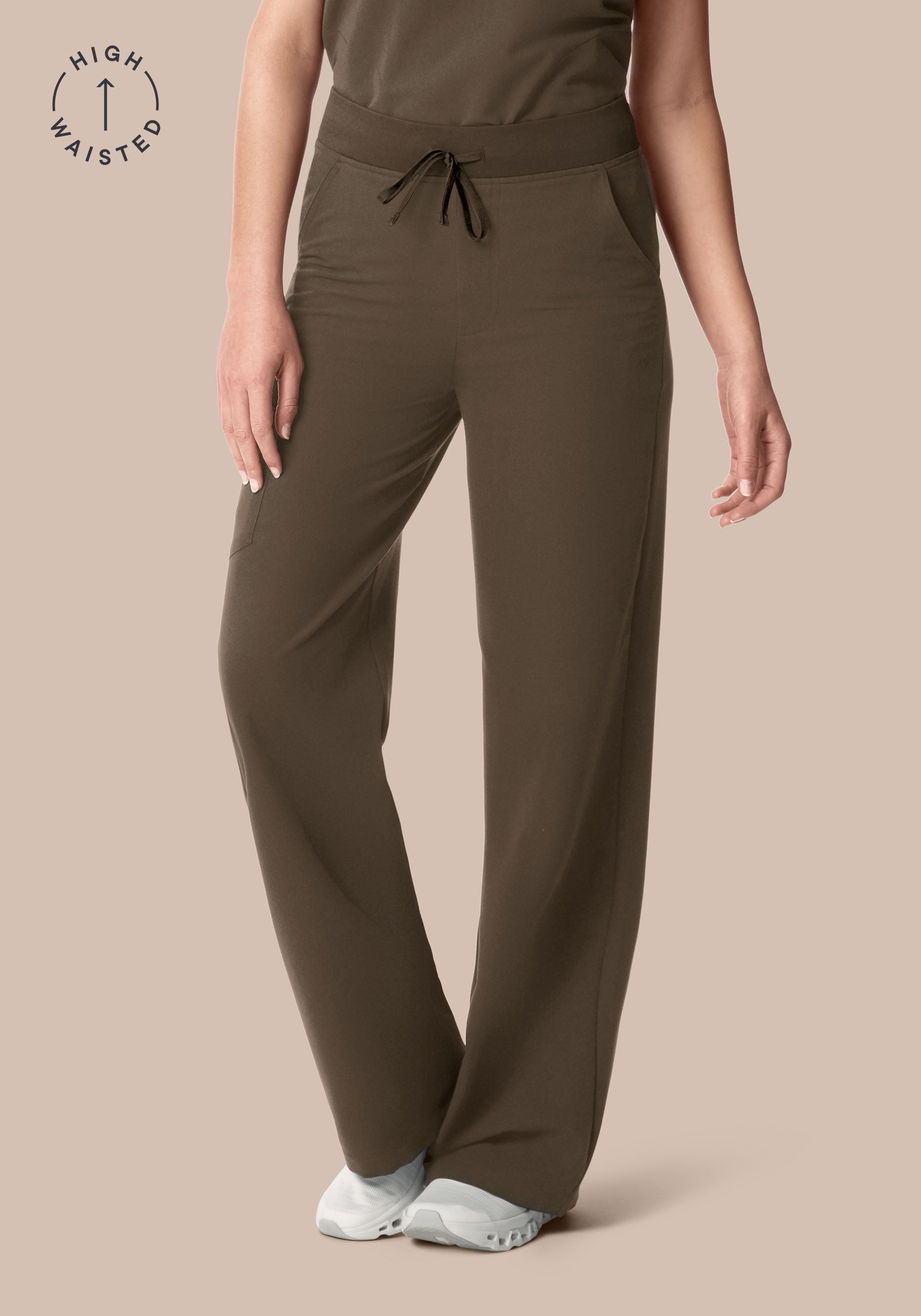 High Waisted Wide Leg Truffle