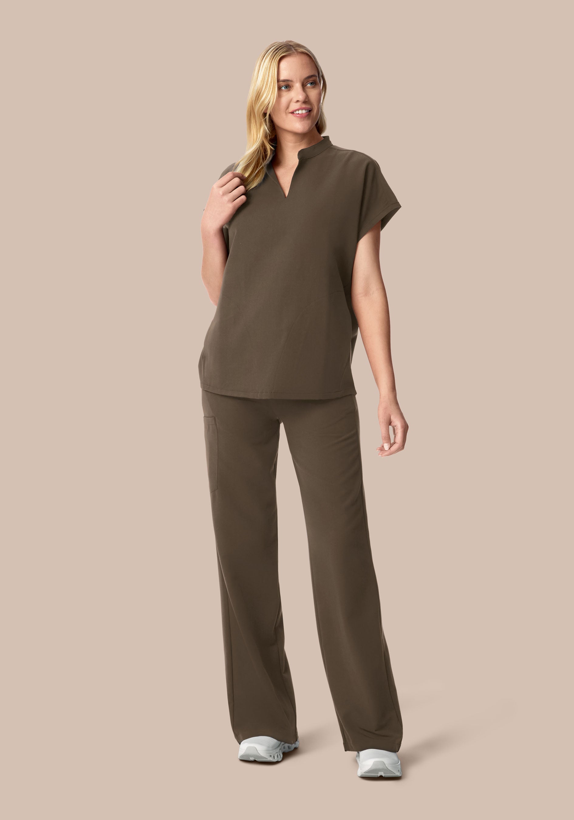 High Waisted Wide Leg Truffle