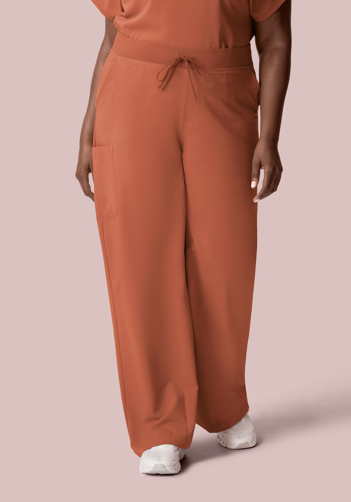 High Waisted Wide Leg Chestnut
