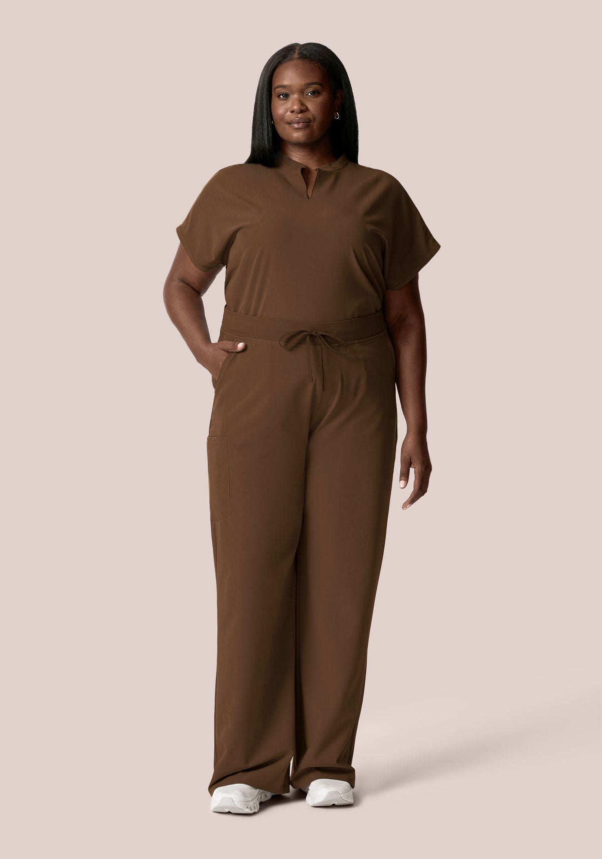 High Waisted Wide Leg Chocolate Brown