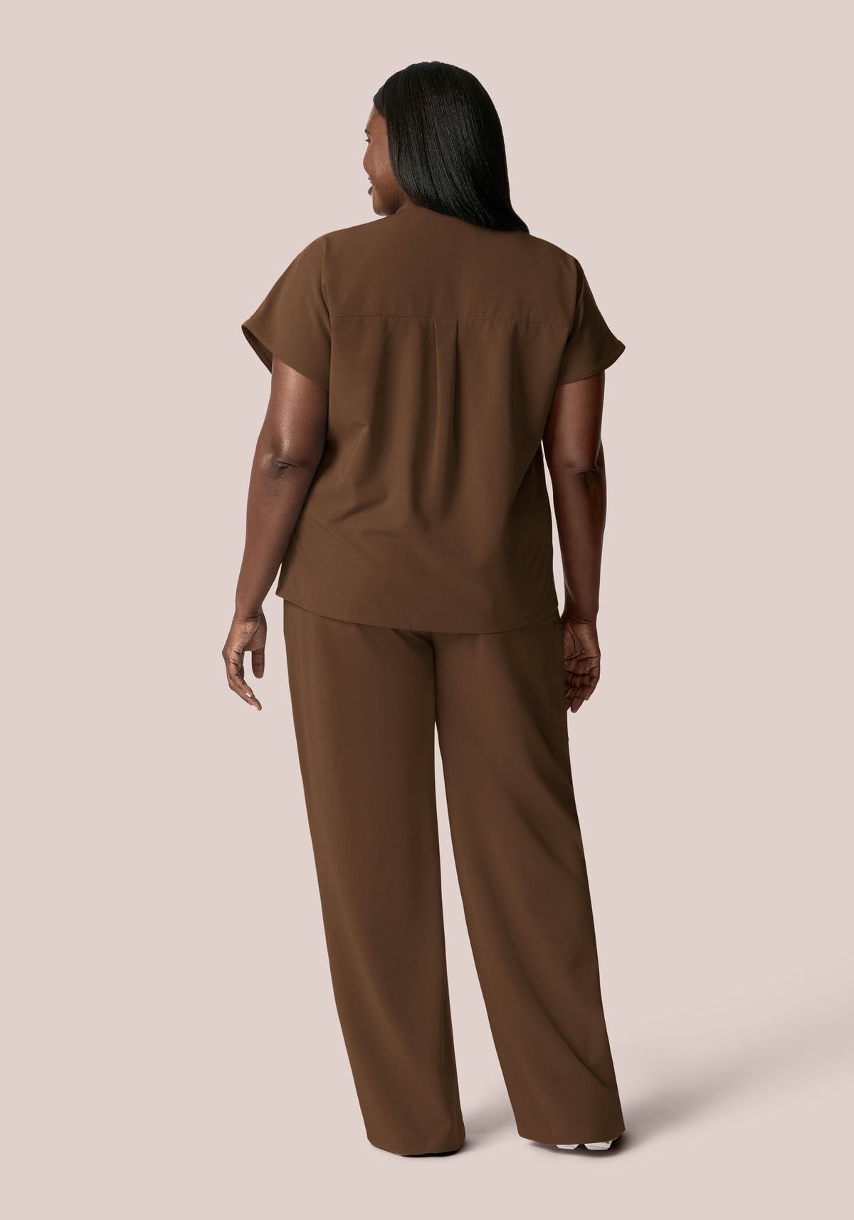 High Waisted Wide Leg Chocolate Brown
