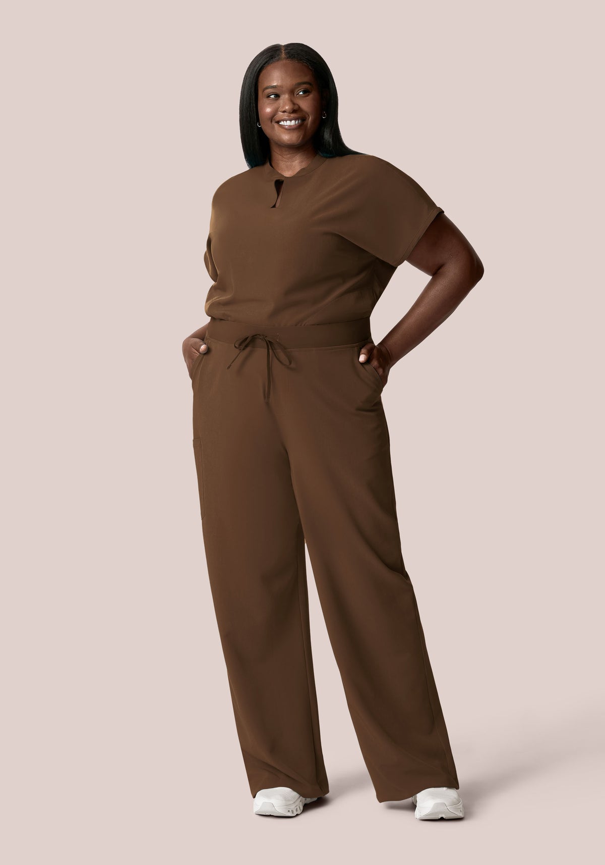 High Waisted Wide Leg Chocolate Brown