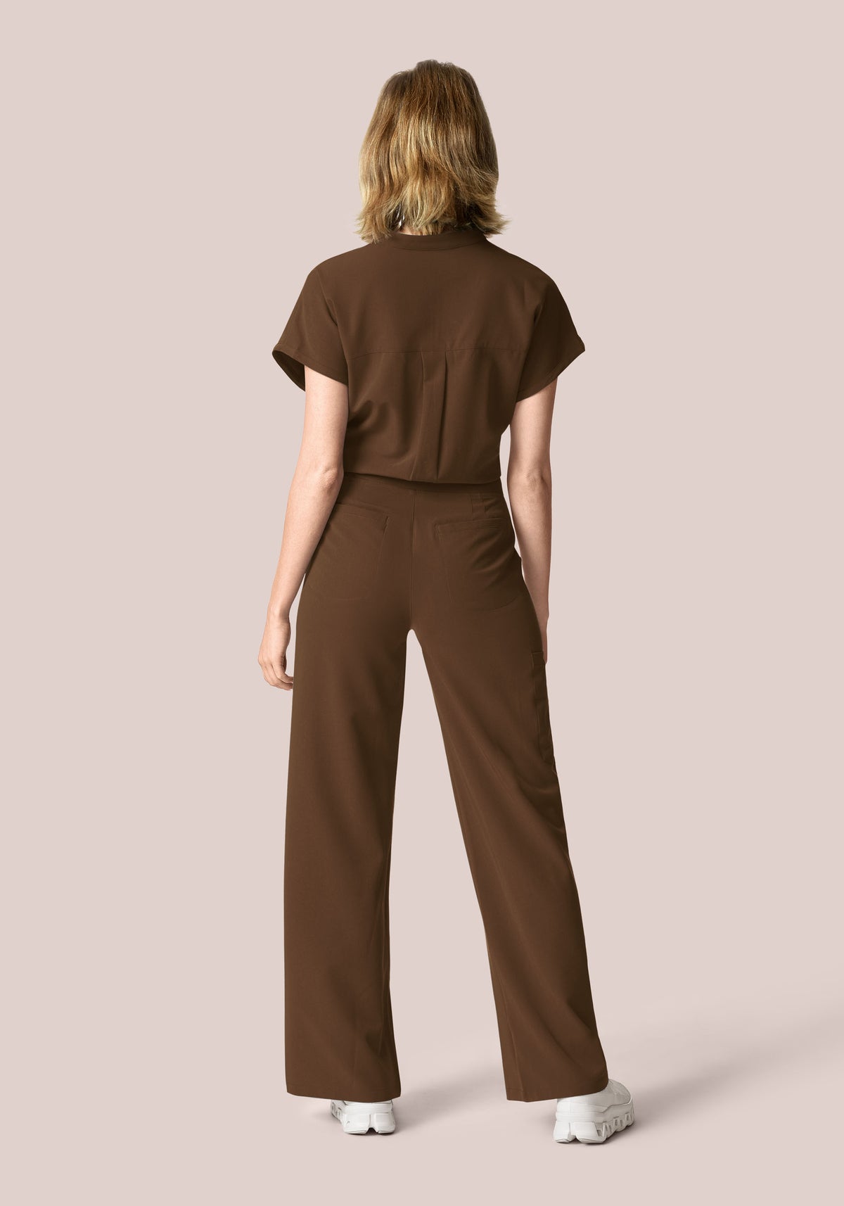 High Waisted Wide Leg Chocolate Brown