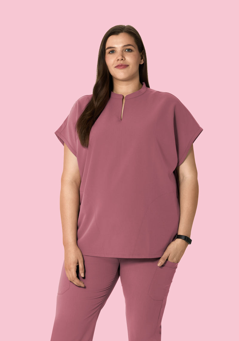 Mandarin Dolman Top Mauve