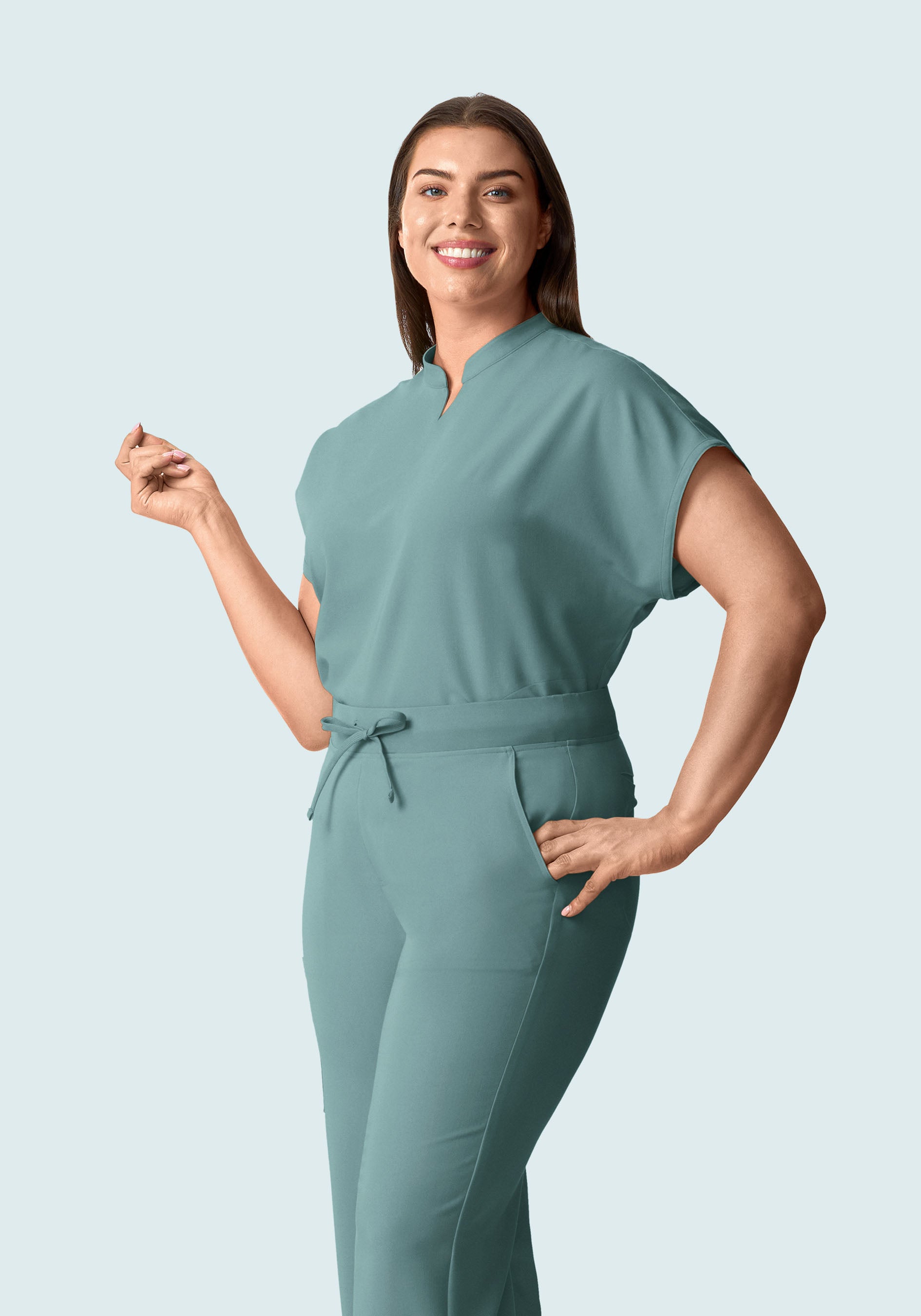 Mandarin Dolman Top Marina