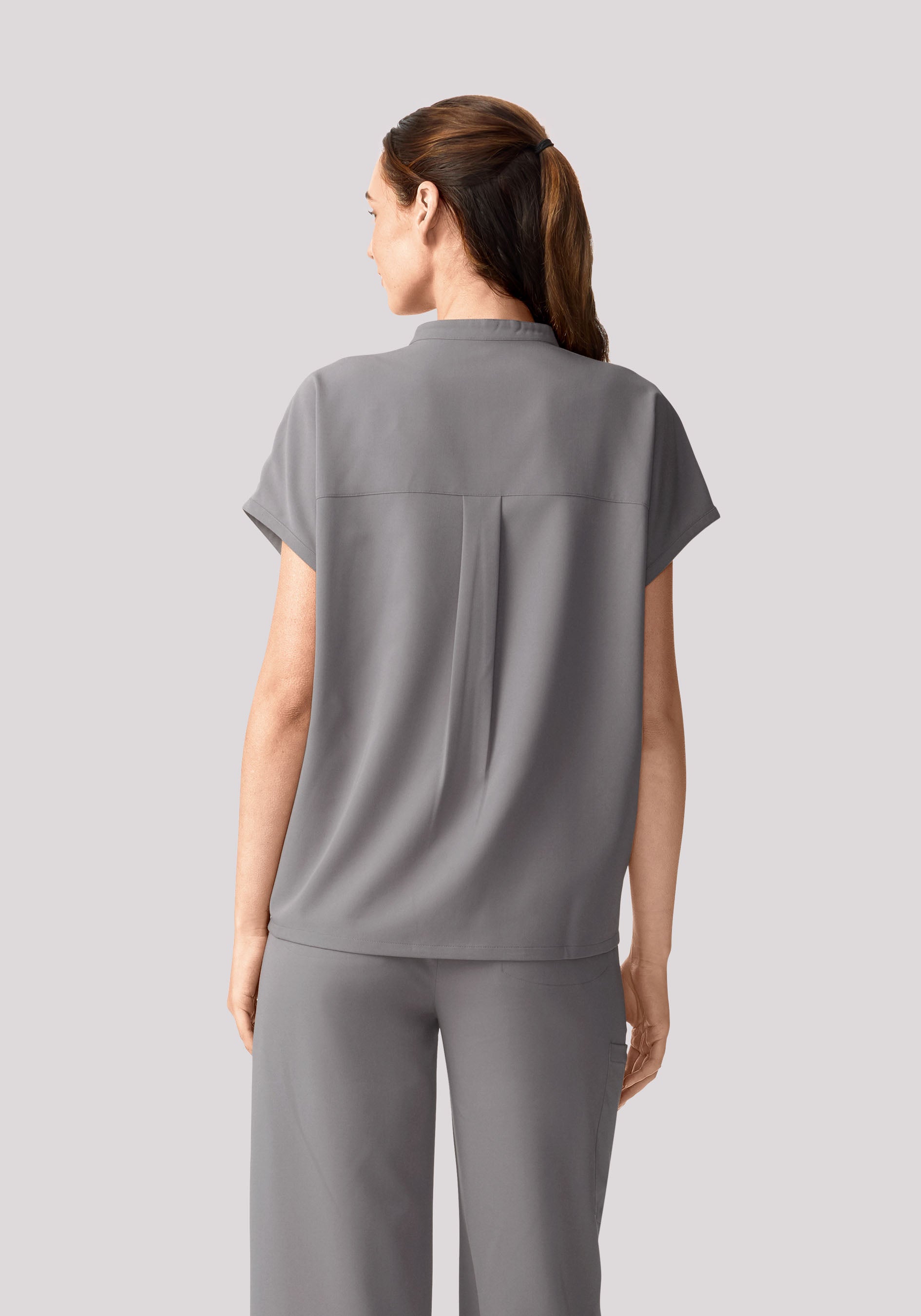 Mandarin Dolman Top Oslo Gray