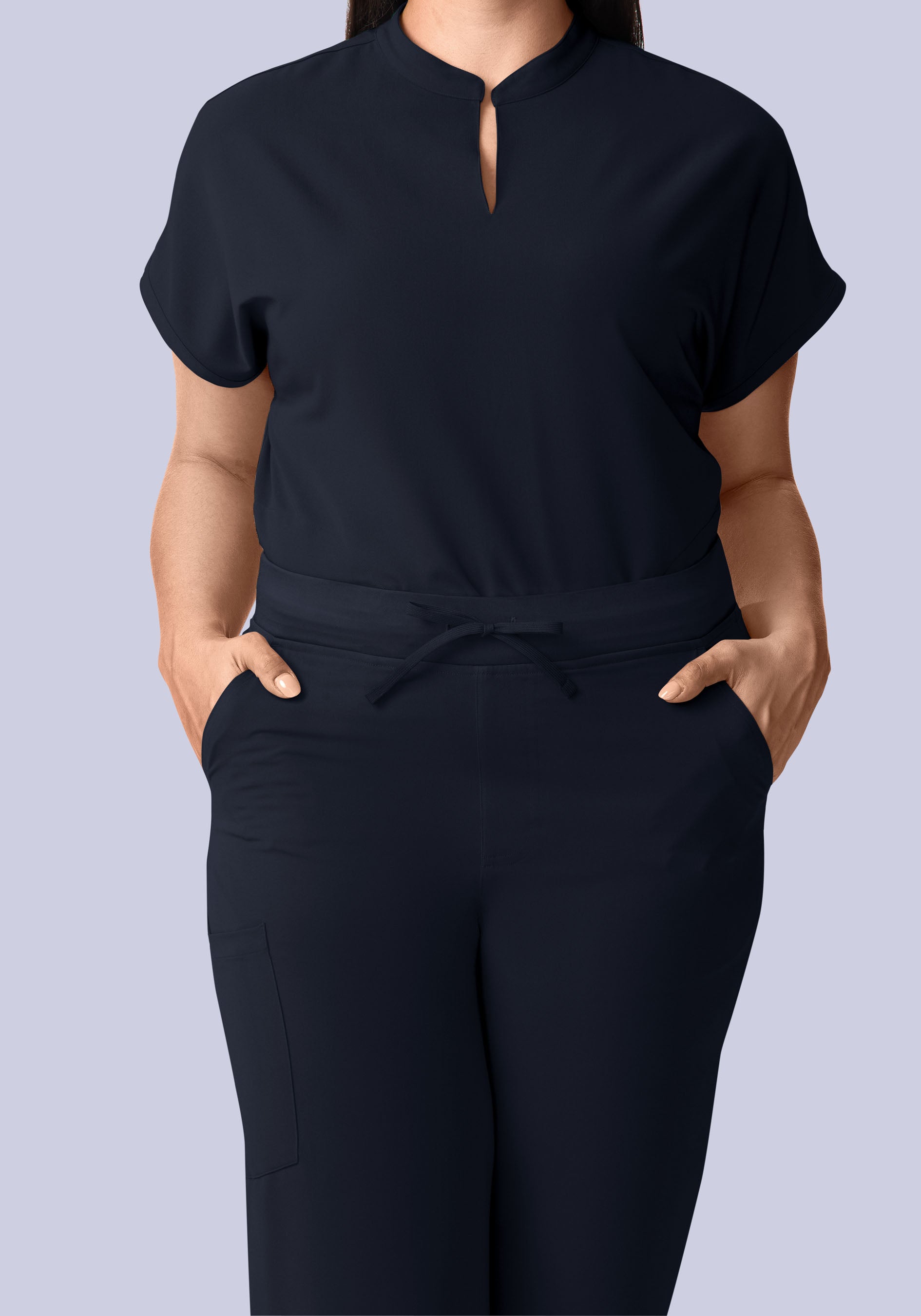 High Waisted Wide Leg Midnight Navy