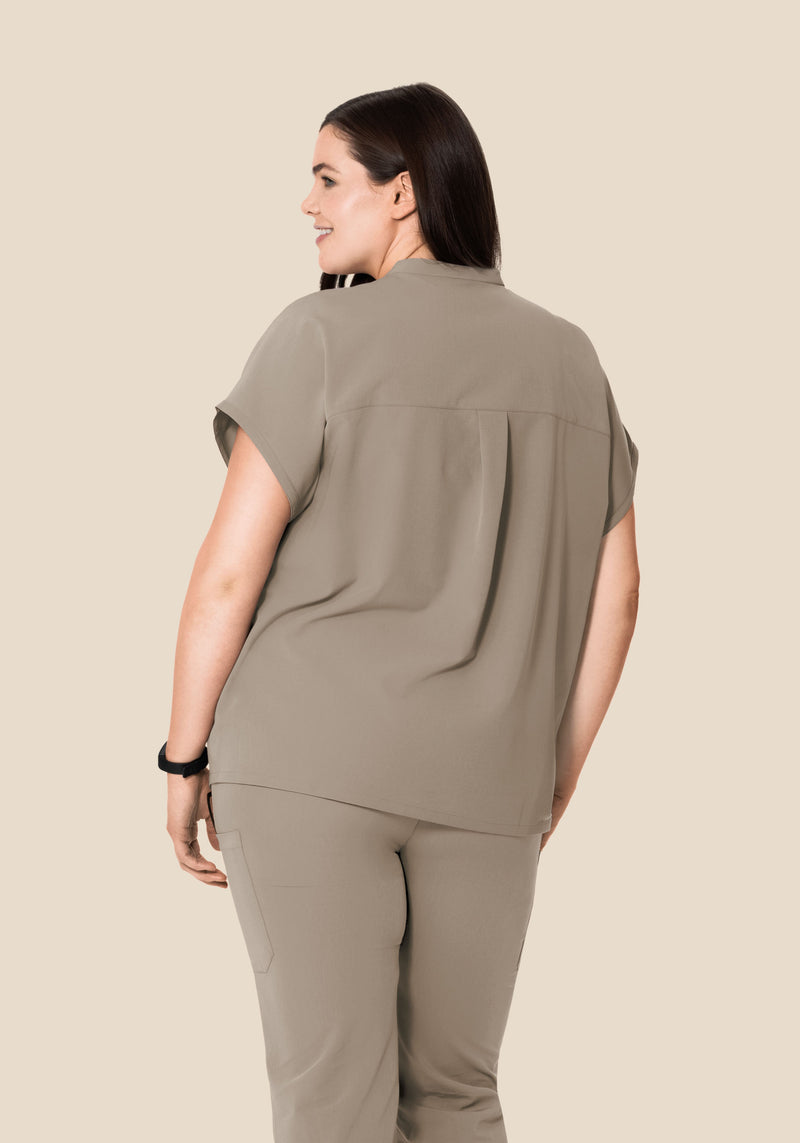 Mandarin Dolman Top Macchiato