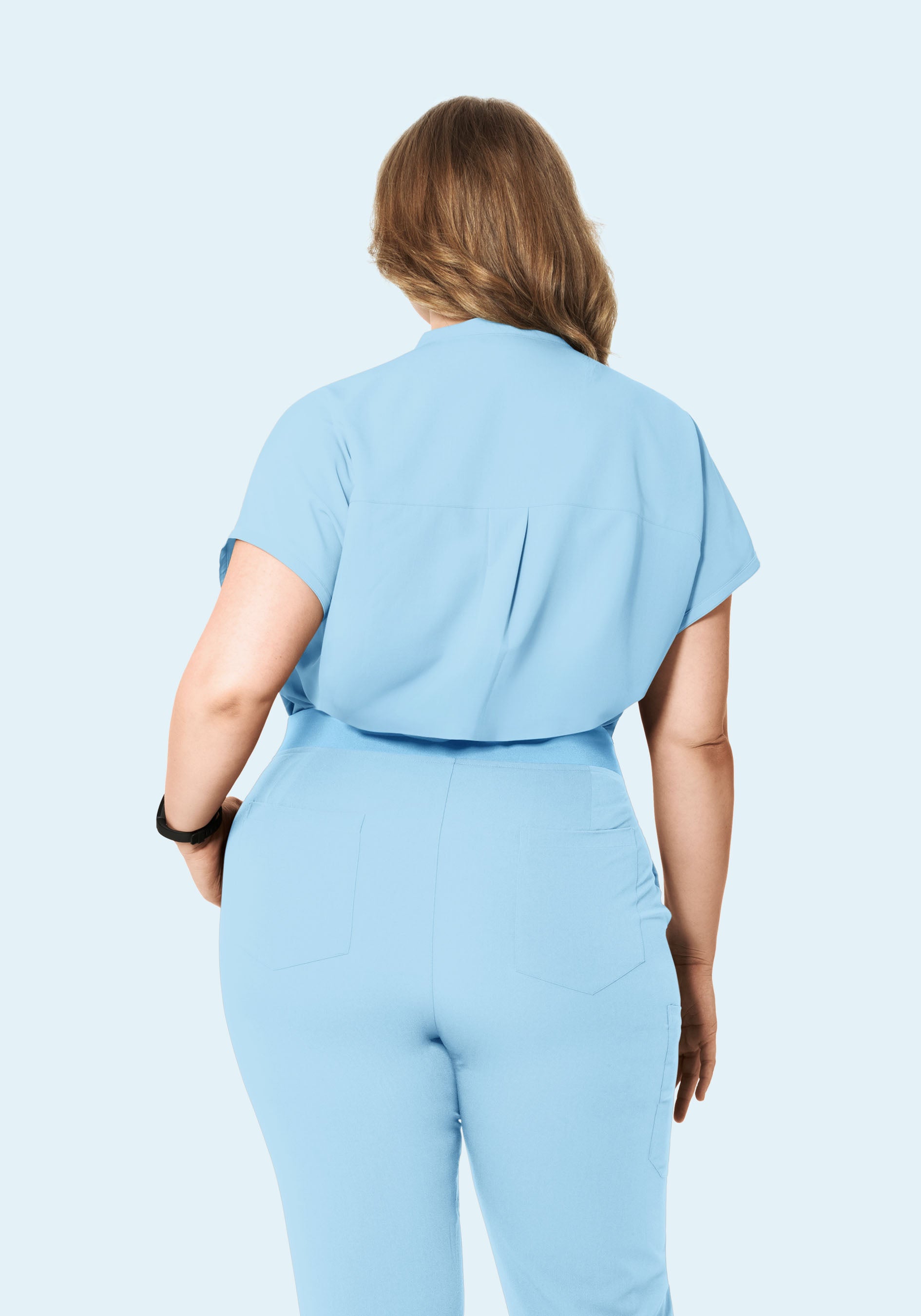 Mandarin Dolman Top Nordic Blue