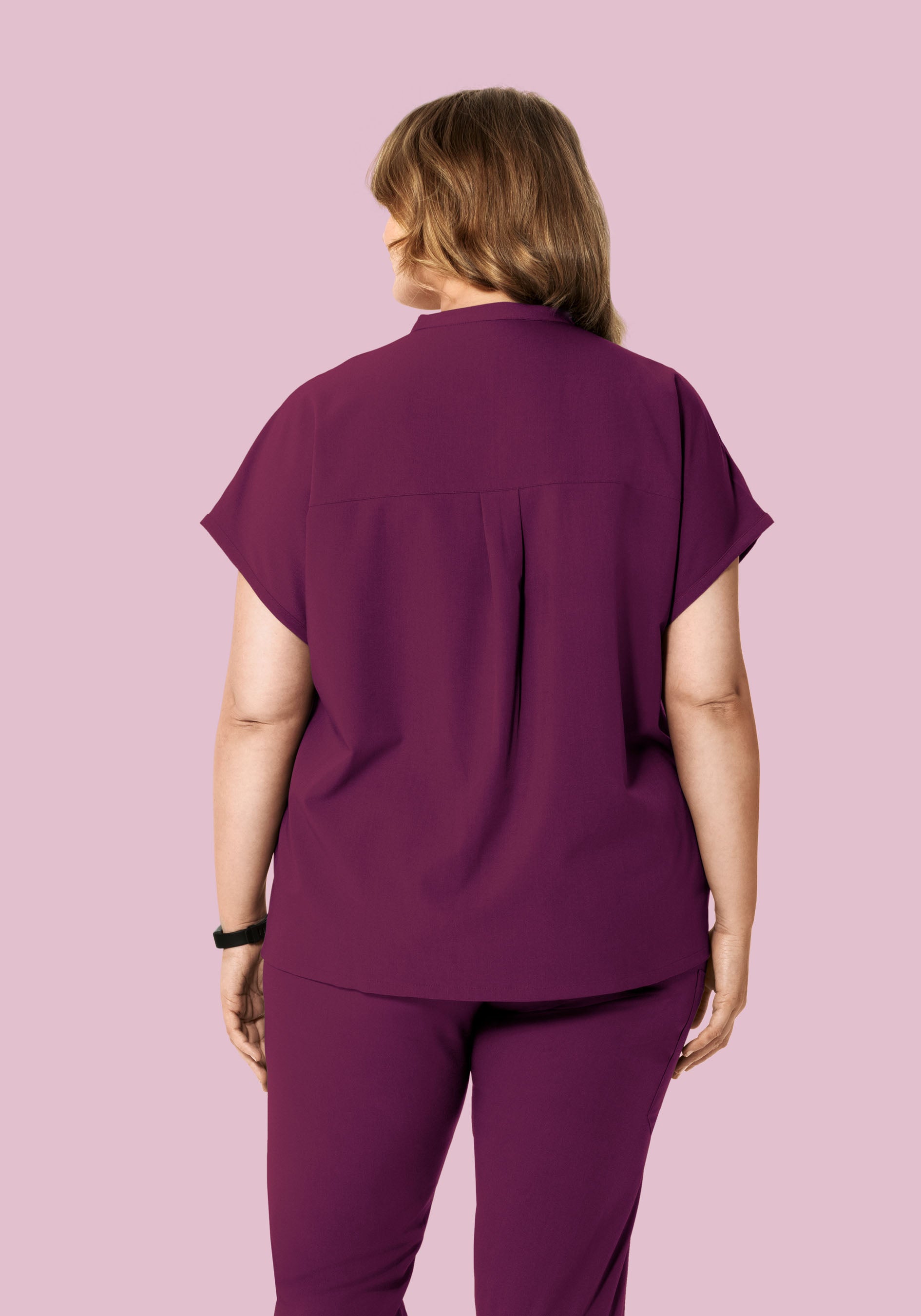 Mandarin Dolman Top Plum