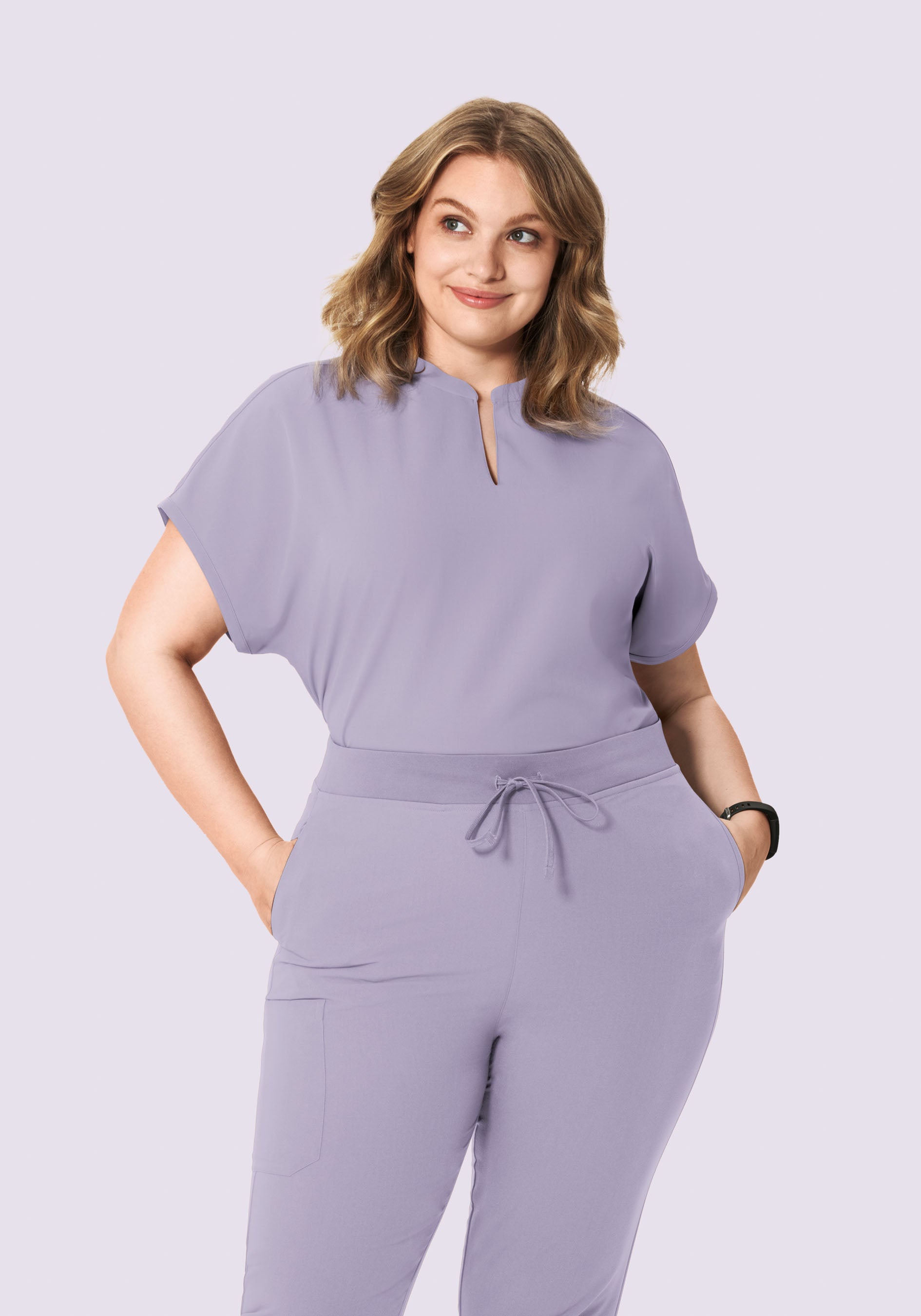 Mandarin Dolman Top Ube