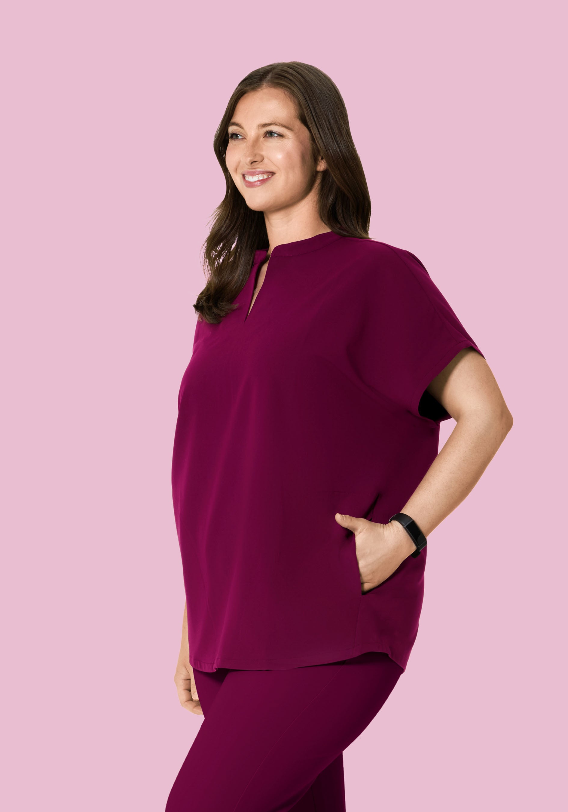 Mandarin Dolman Top Sangria