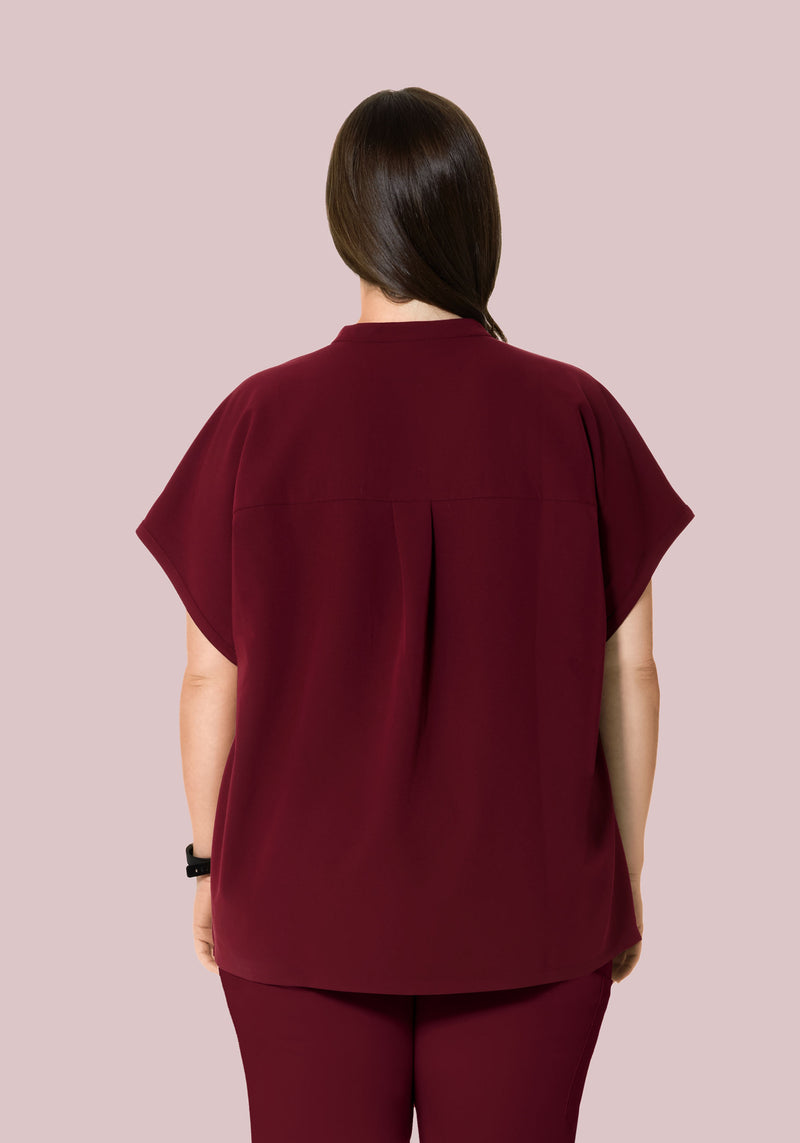 Mandarin Dolman Top Wine