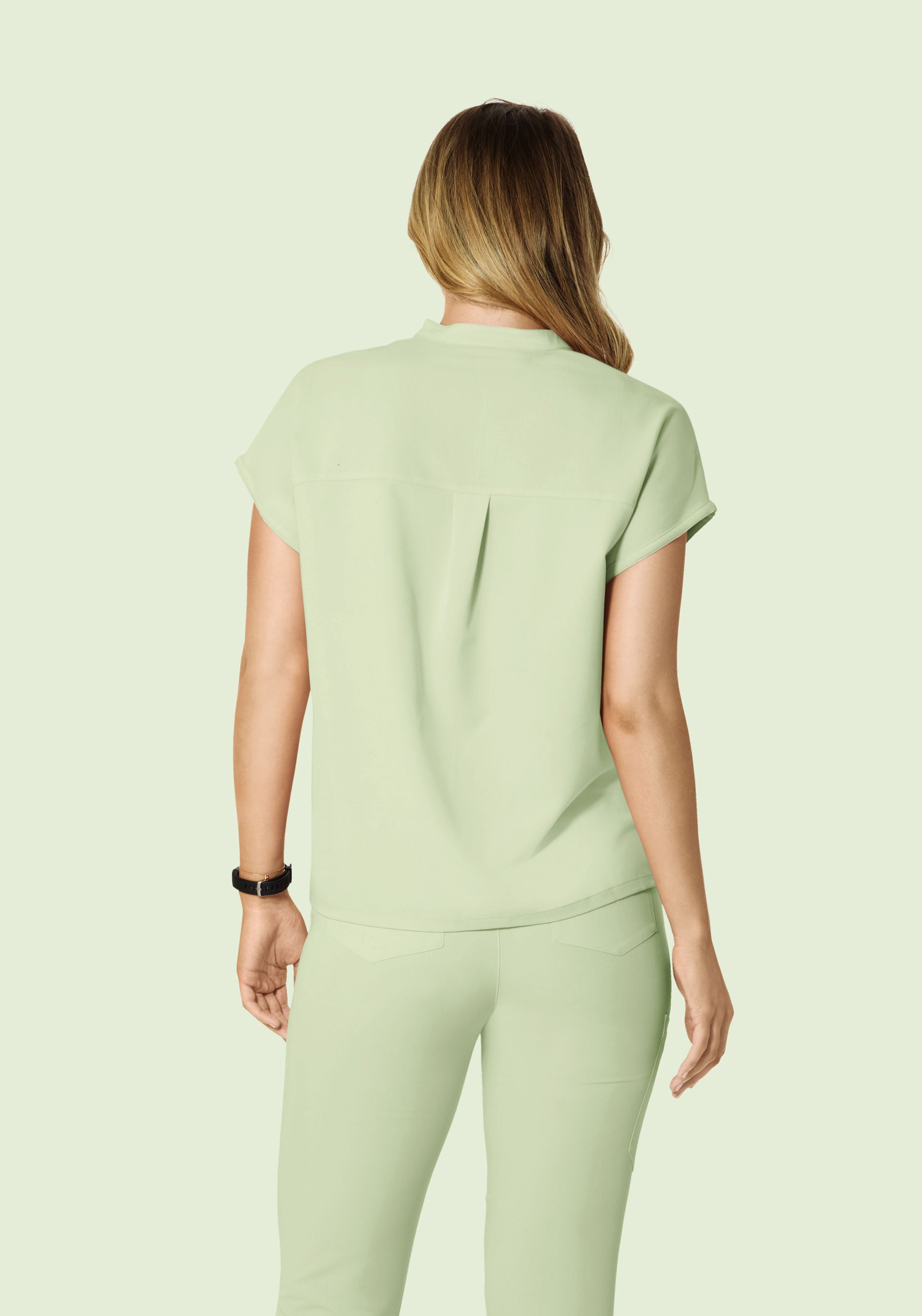 Mandarin Dolman Top Matcha