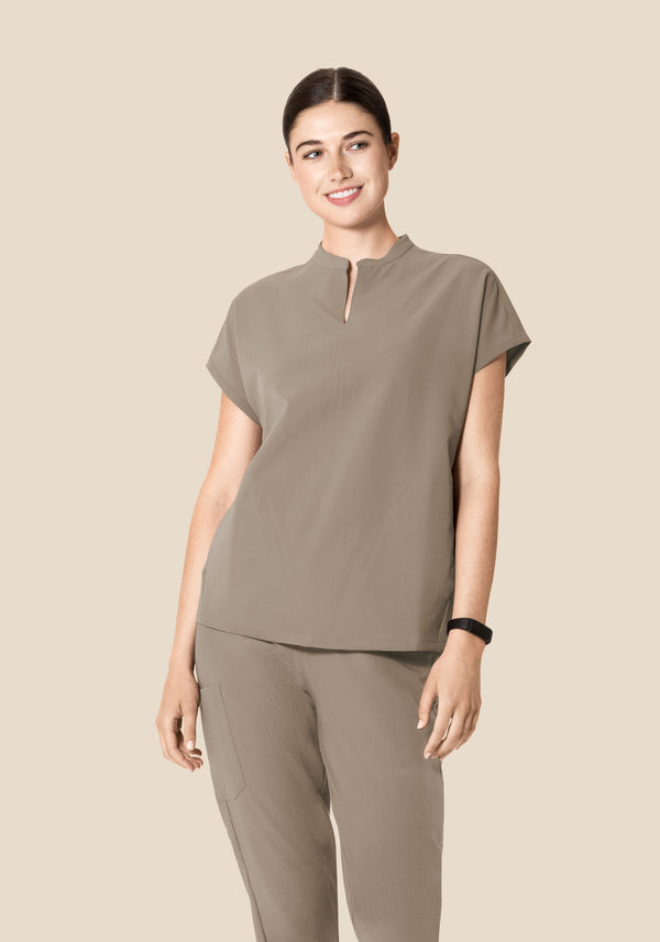 Mandarin Dolman Top Macchiato