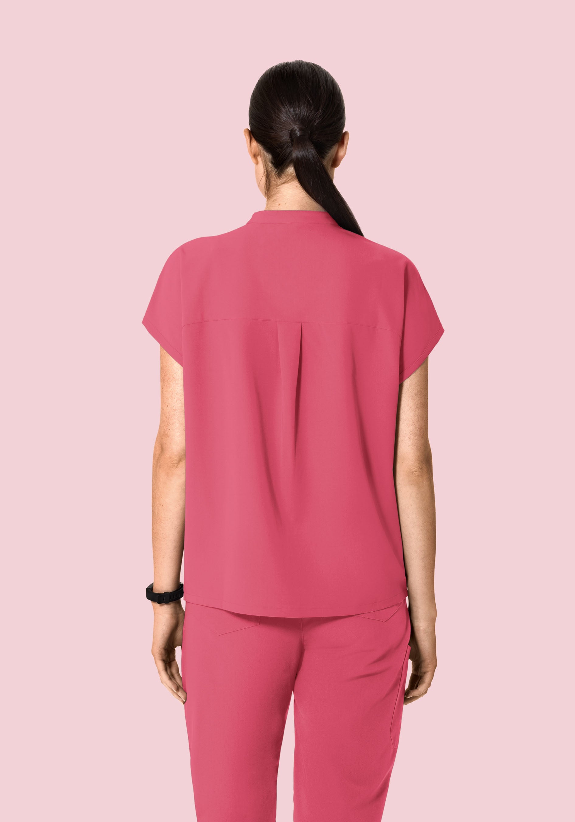 Mandarin Dolman Top Jaipur Pink