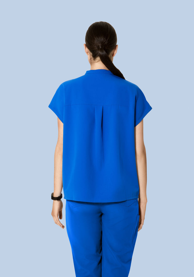 Mandarin Dolman Top Royal Blue