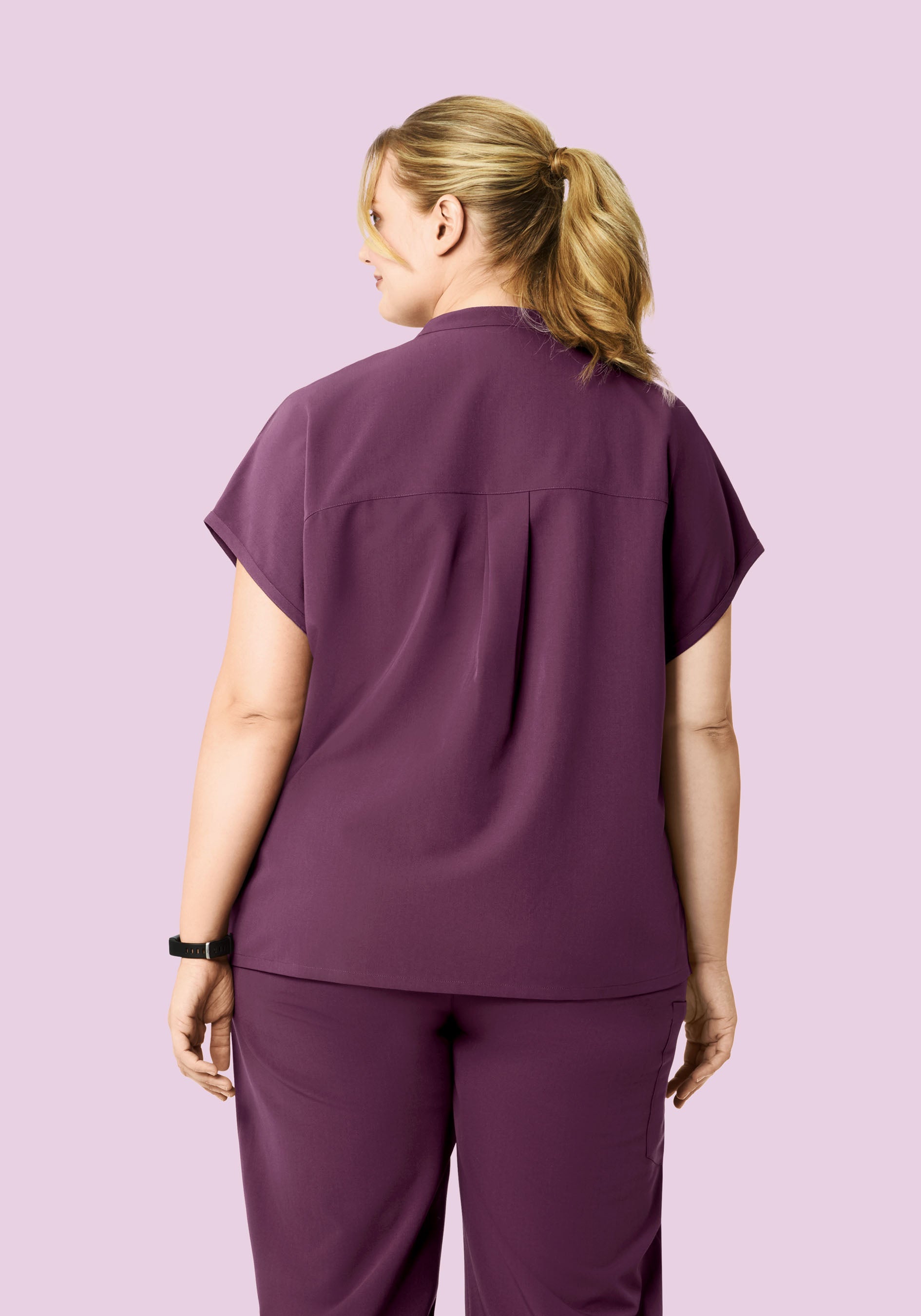 Mandarin Dolman Top Bordeaux