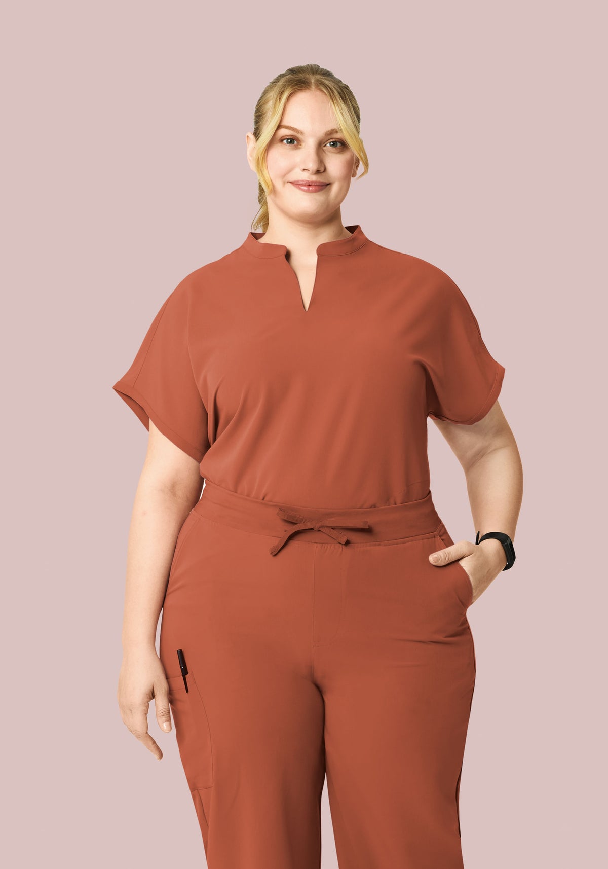 Mandarin Dolman Top Chestnut