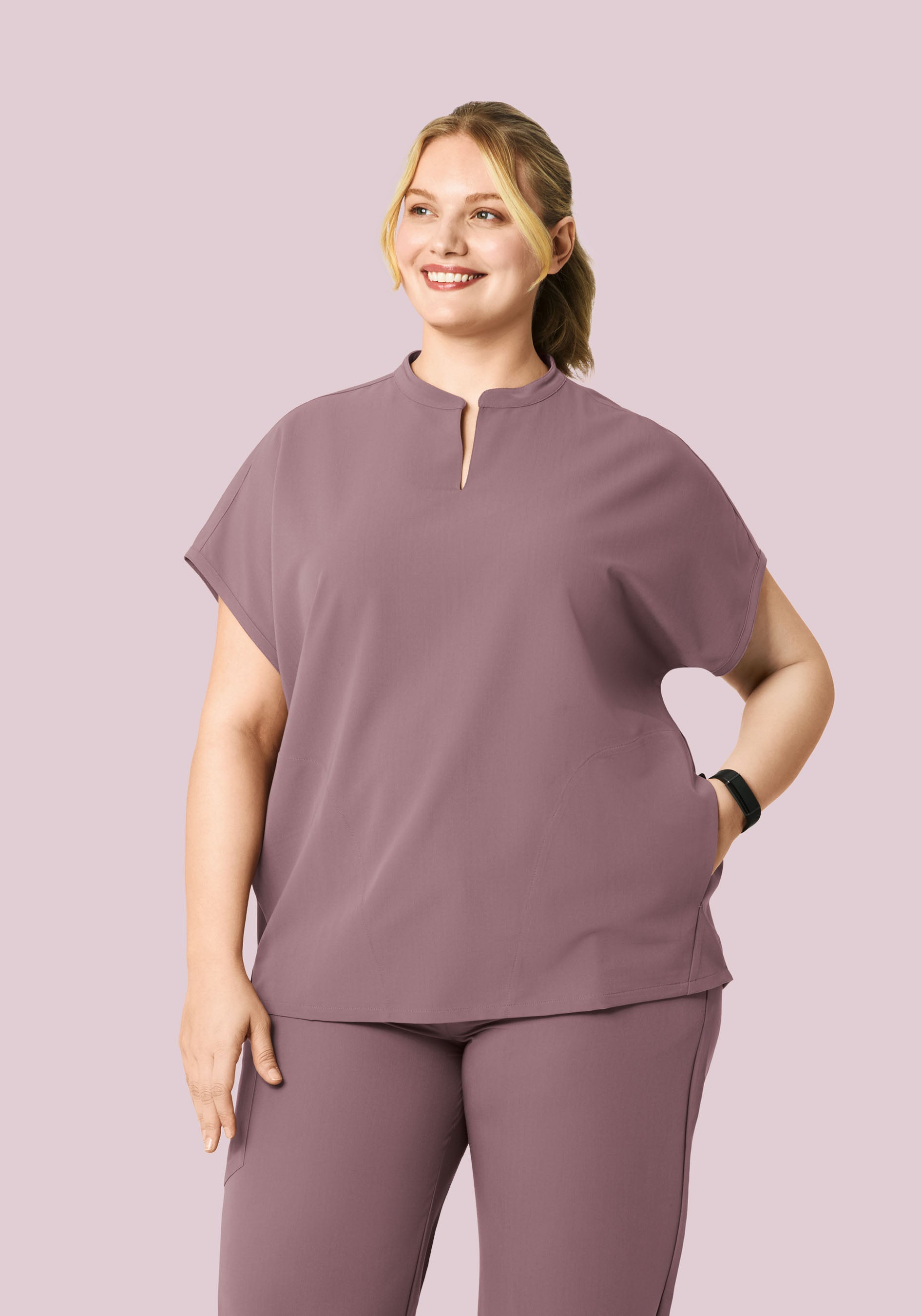 Mandarin Dolman Top Moondust