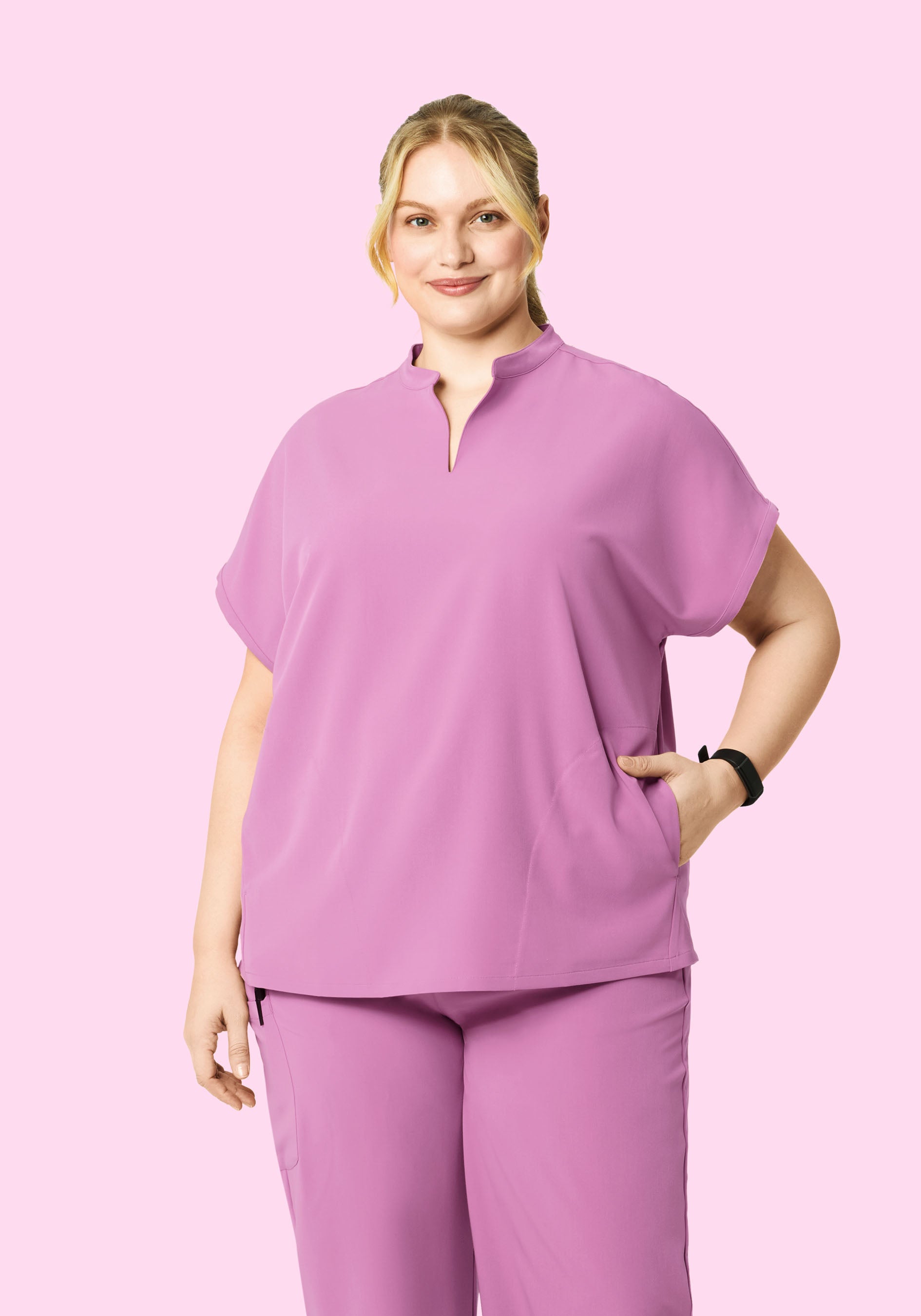 Mandarin Dolman Top Mulberry