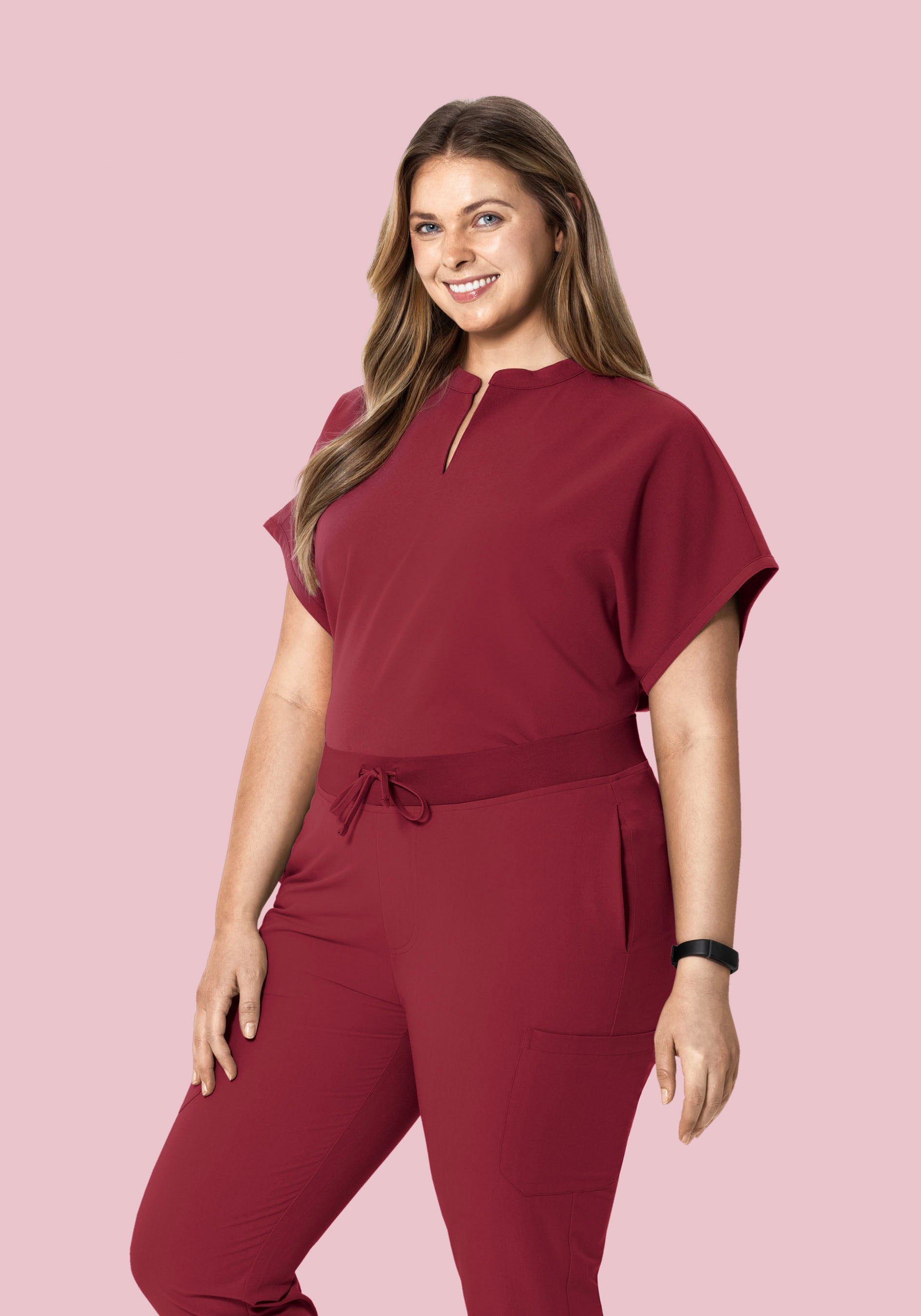 Mandarin Dolman Top Garnet