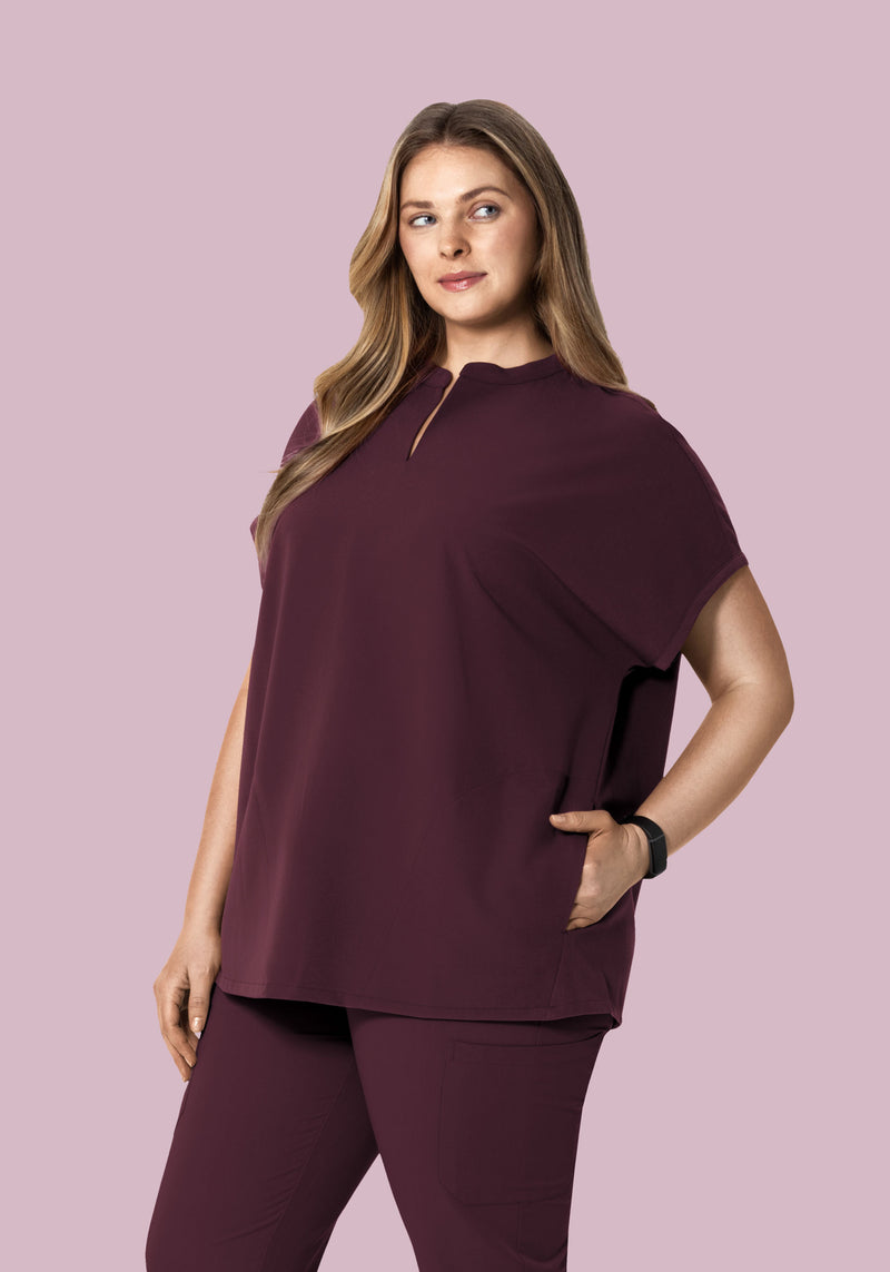 Mandarin Dolman Top Merlot