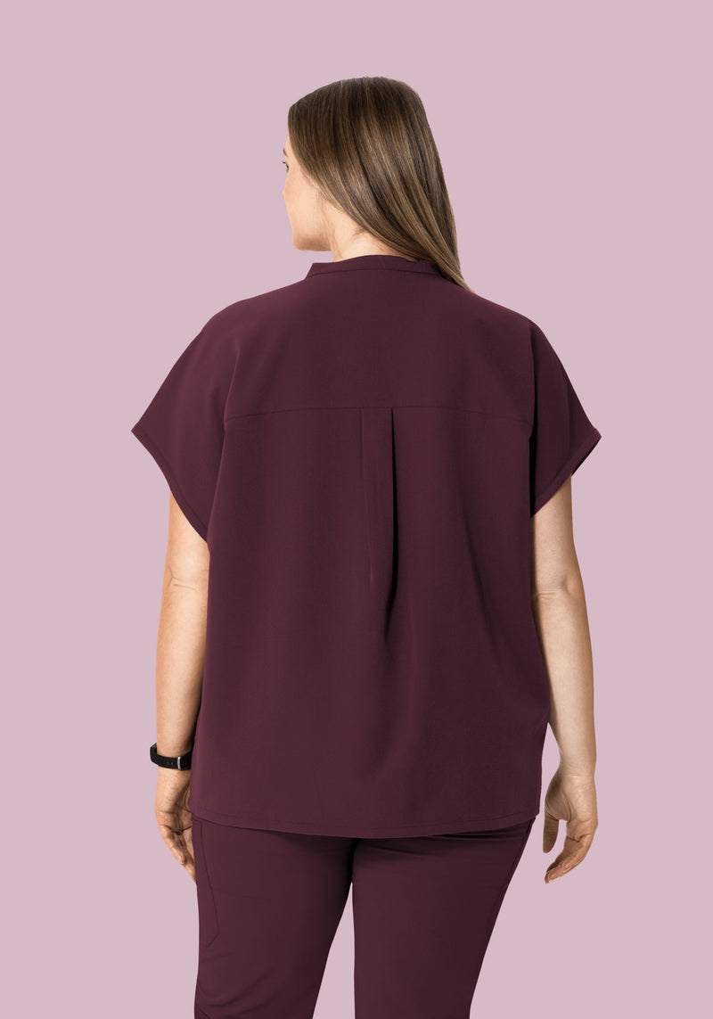 Mandarin Dolman Top Merlot