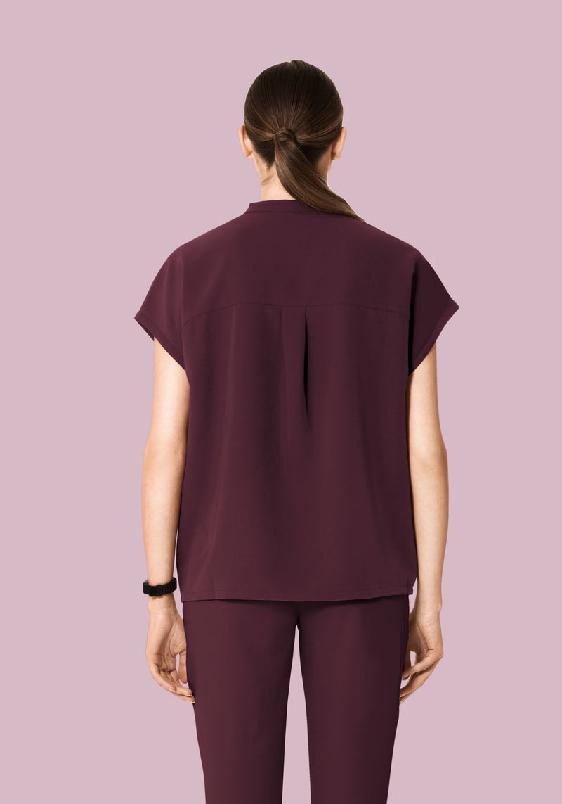 Mandarin Dolman Top Merlot