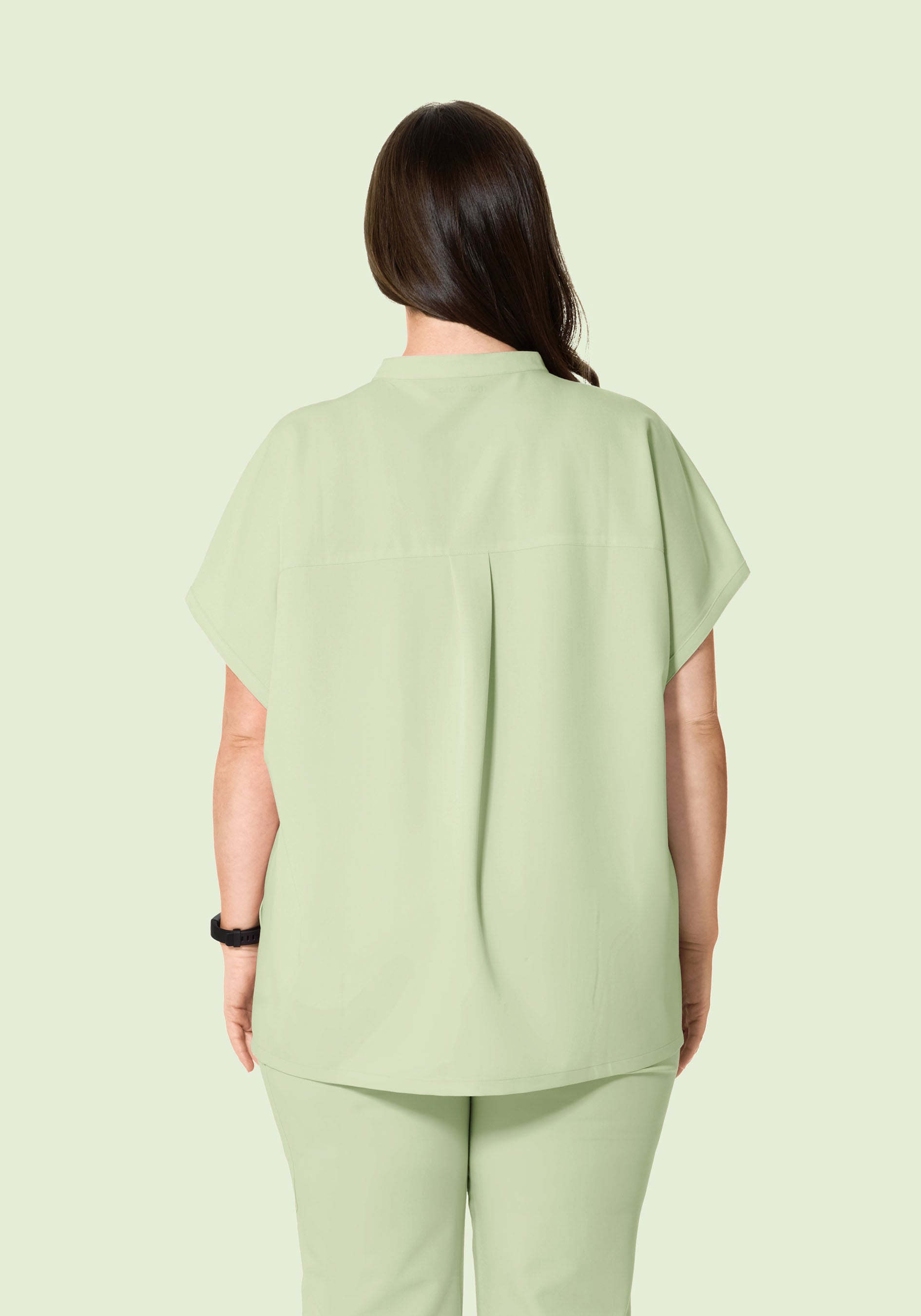 Mandarin Dolman Top Matcha