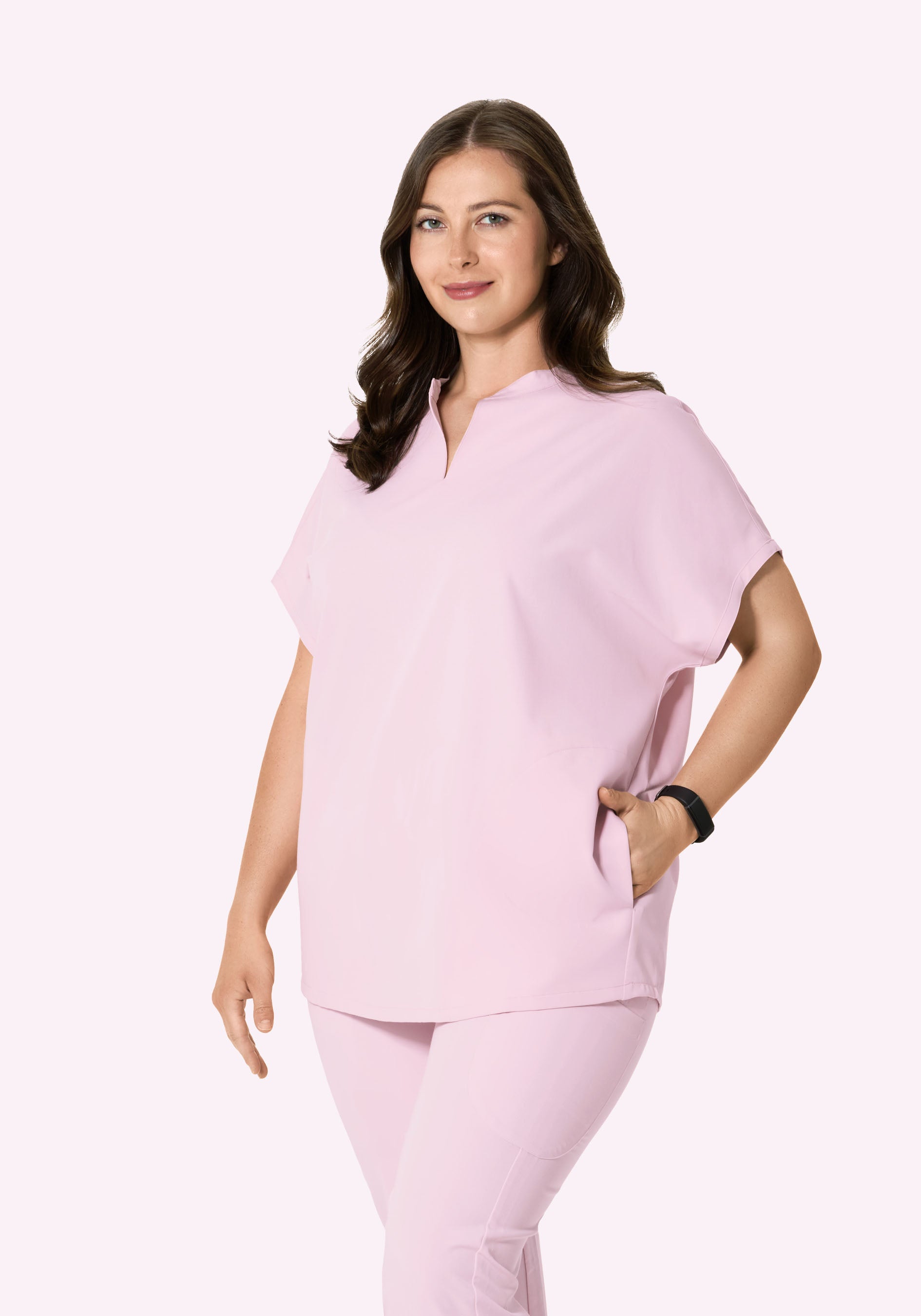 Mandarin Dolman Top Misty Rose