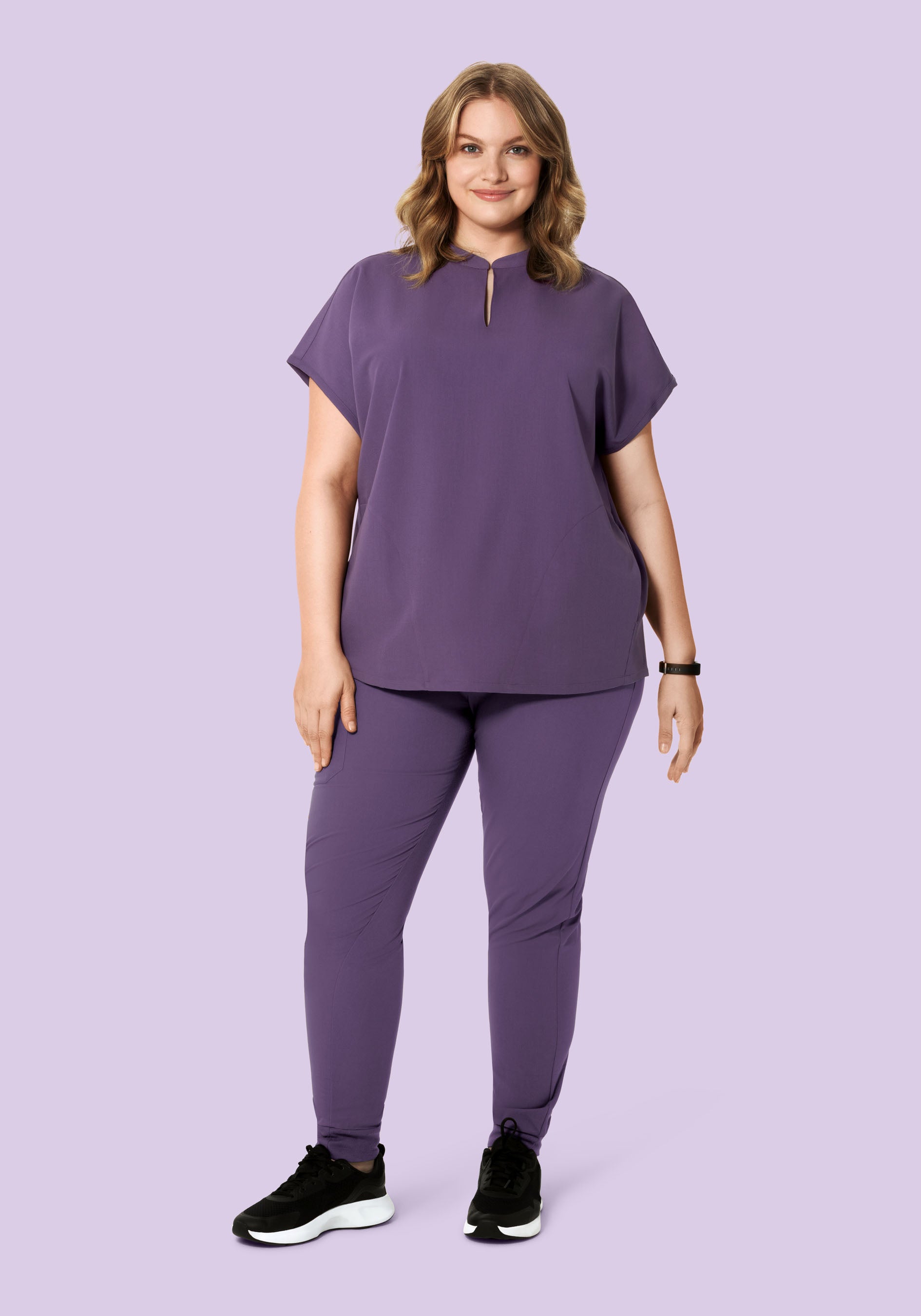 Mandarin Dolman Top Dewberry