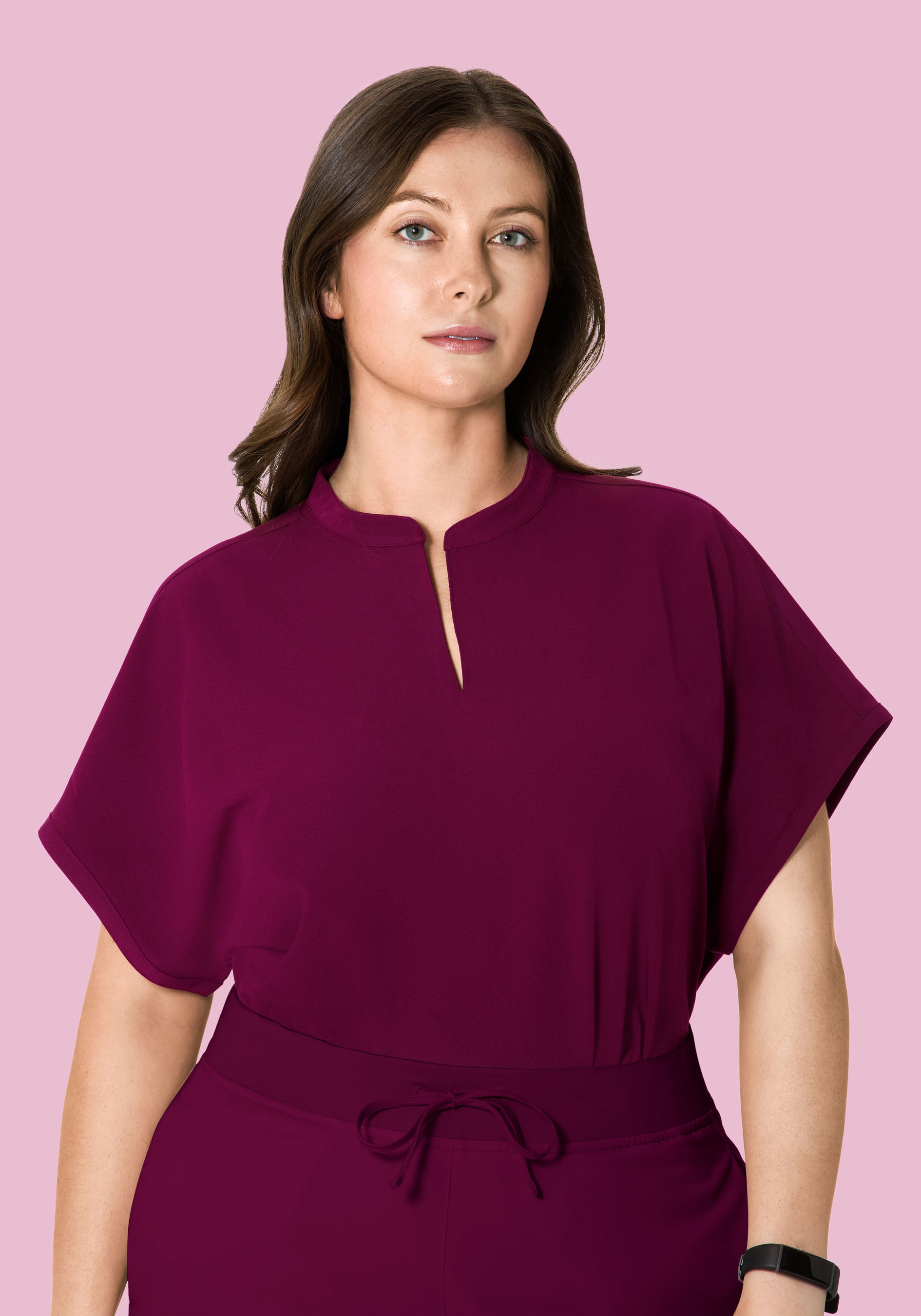 Mandarin Dolman Top Sangria