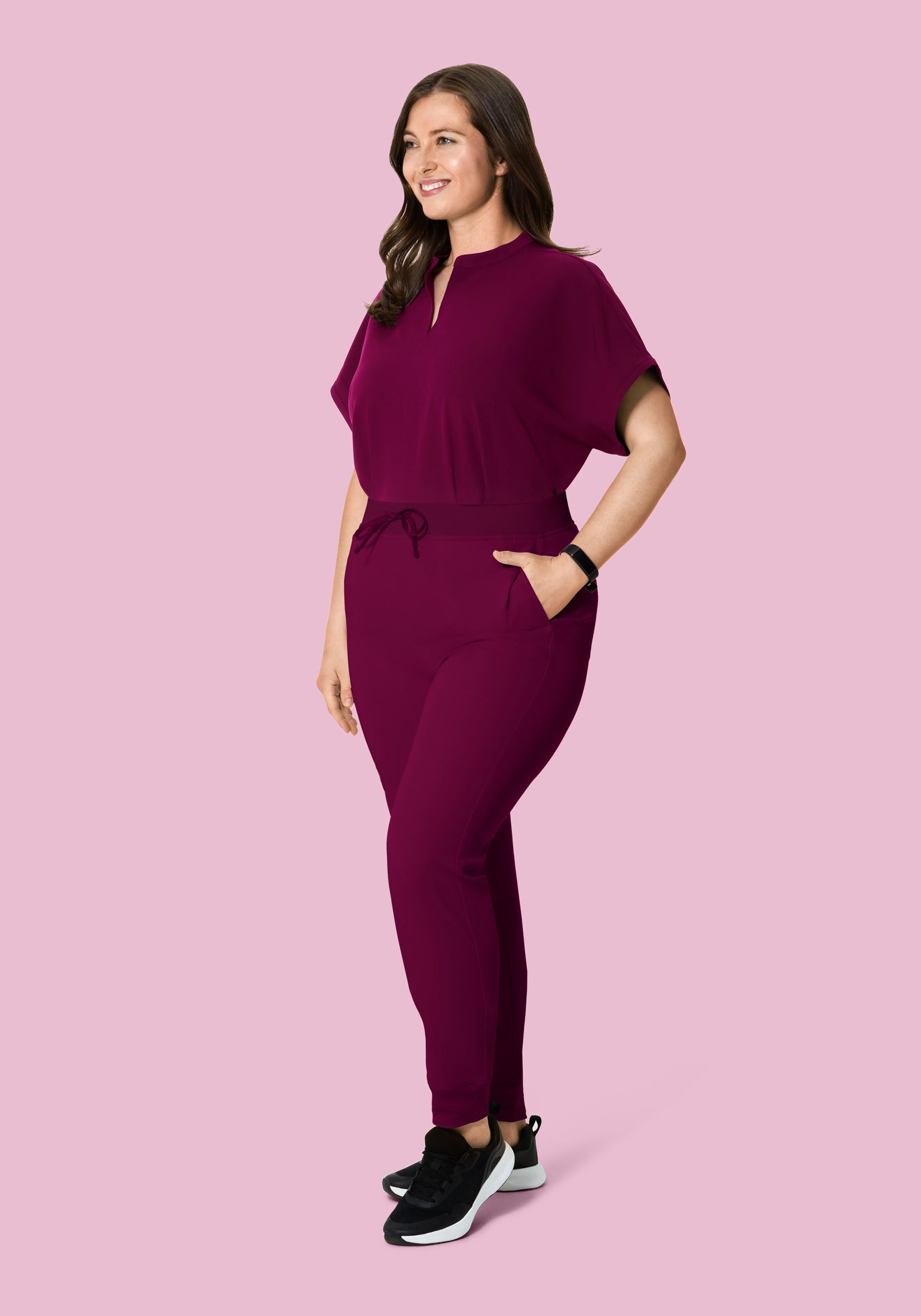 Mandarin Dolman Top Sangria