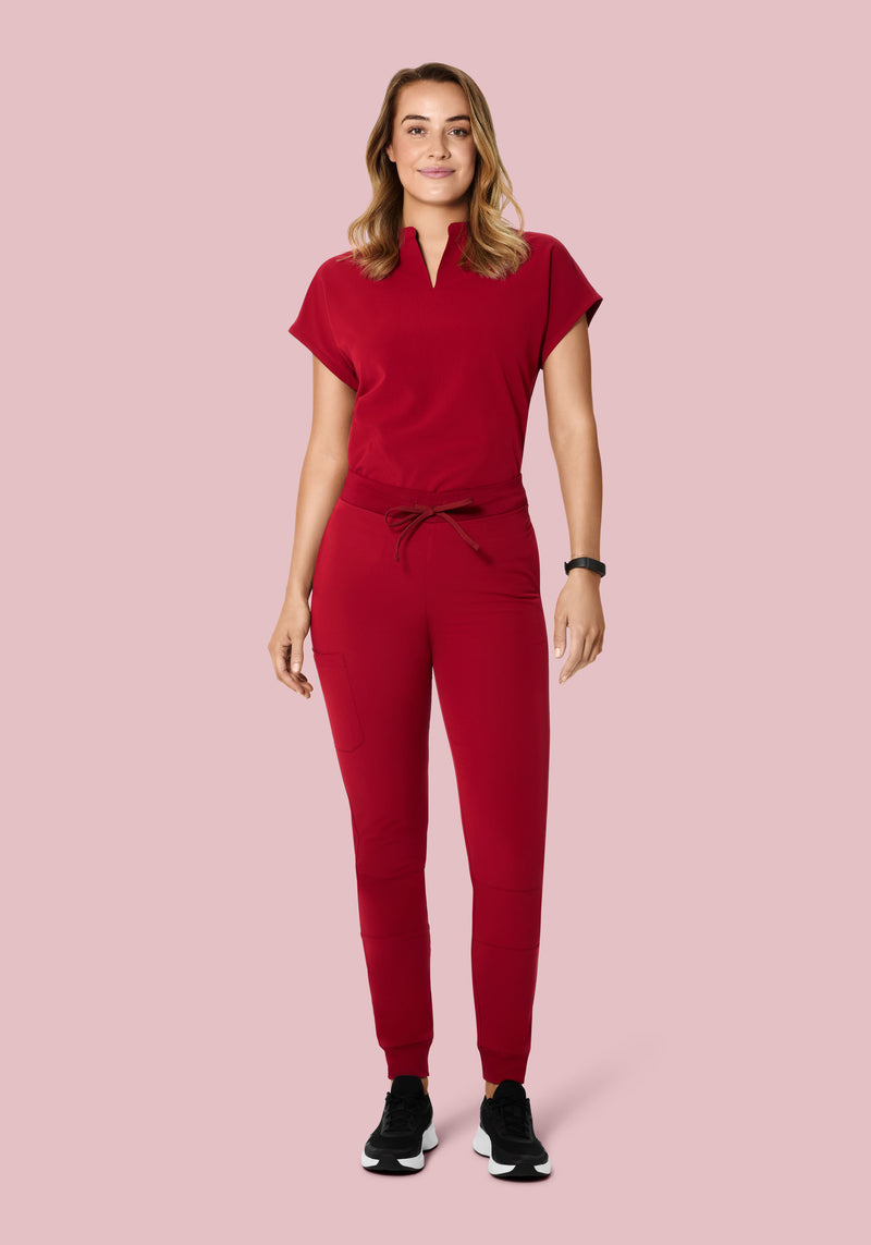 High Waisted Joggers Cardinal