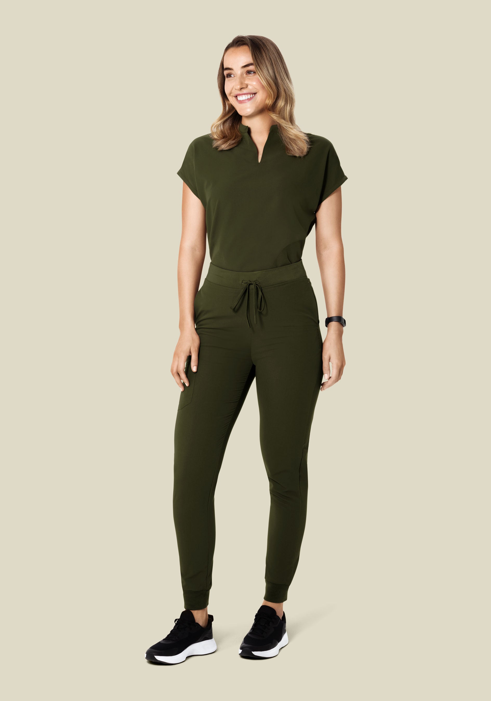 Mandarin Dolman Top Olive