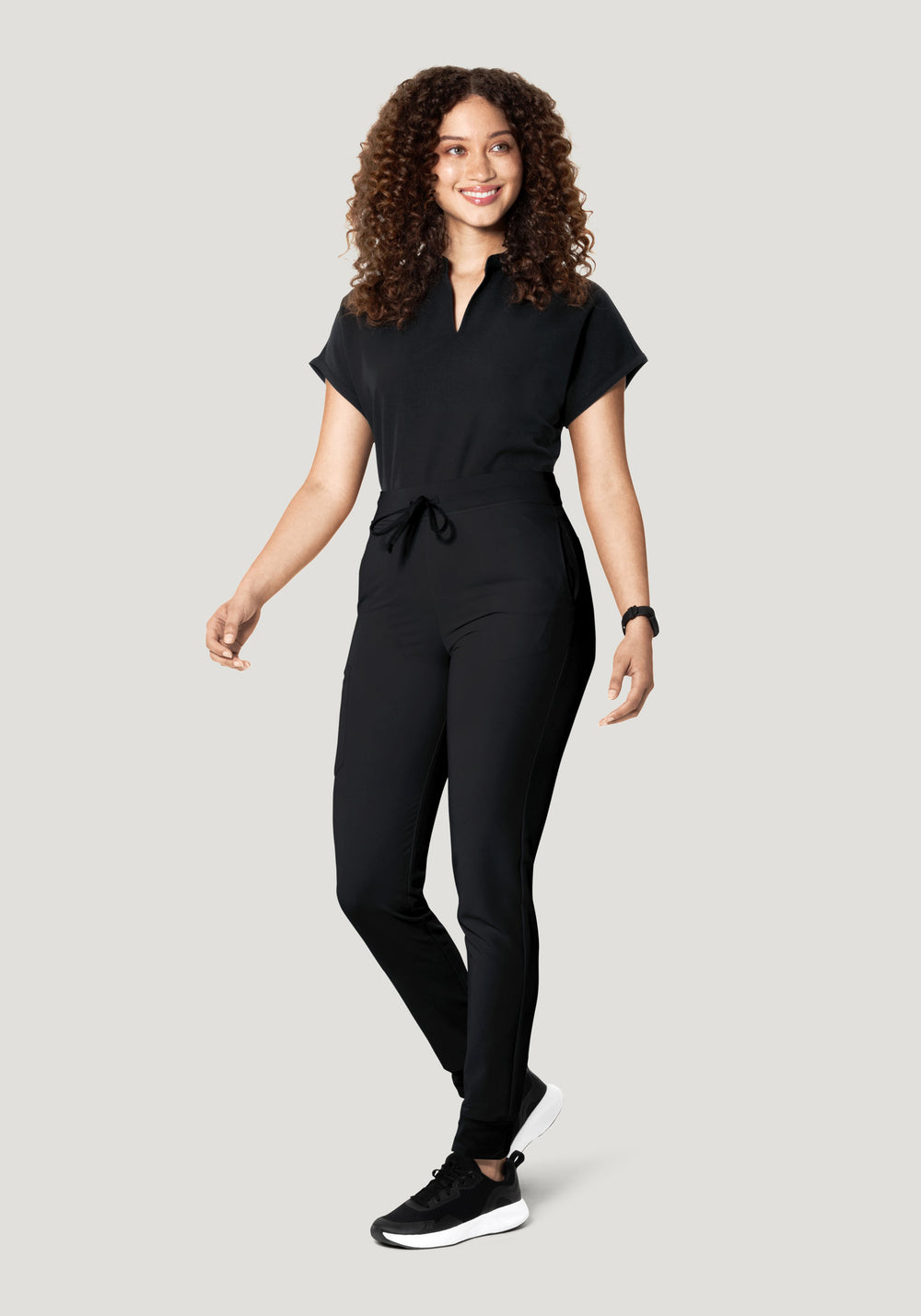 Mandarin Dolman Top Black