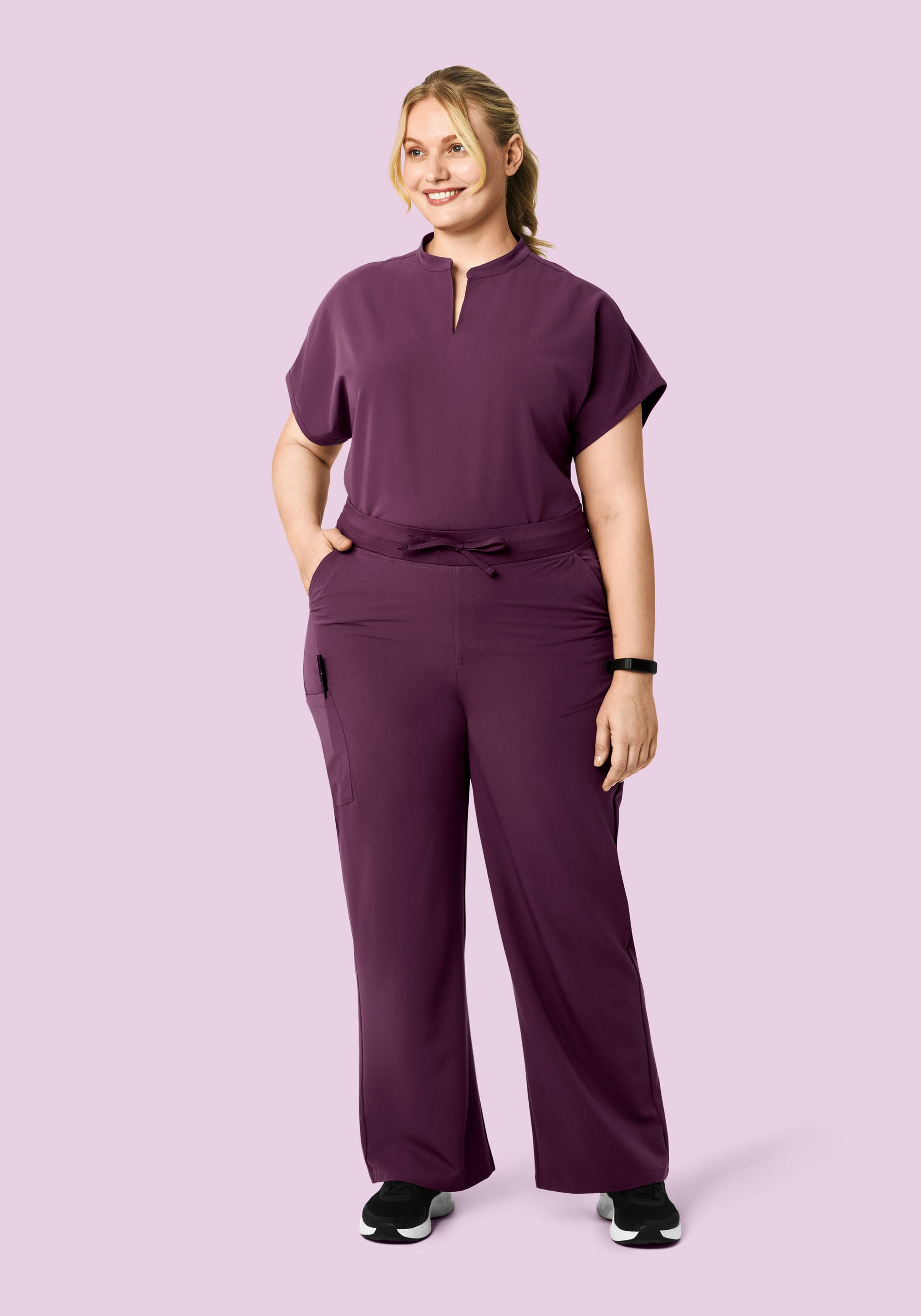 Mandarin Dolman Top Bordeaux