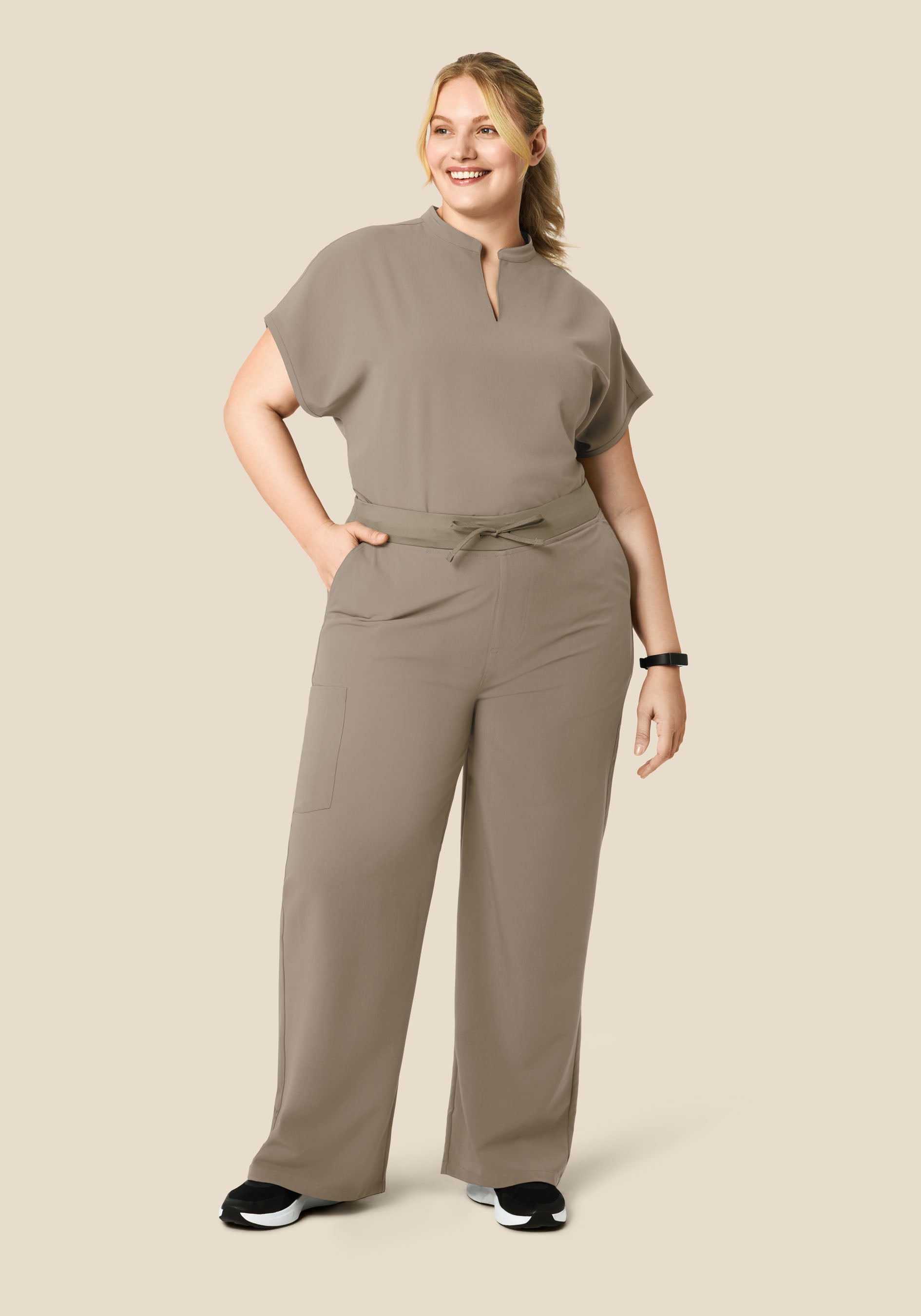 High Waisted Wide Leg Macchiato