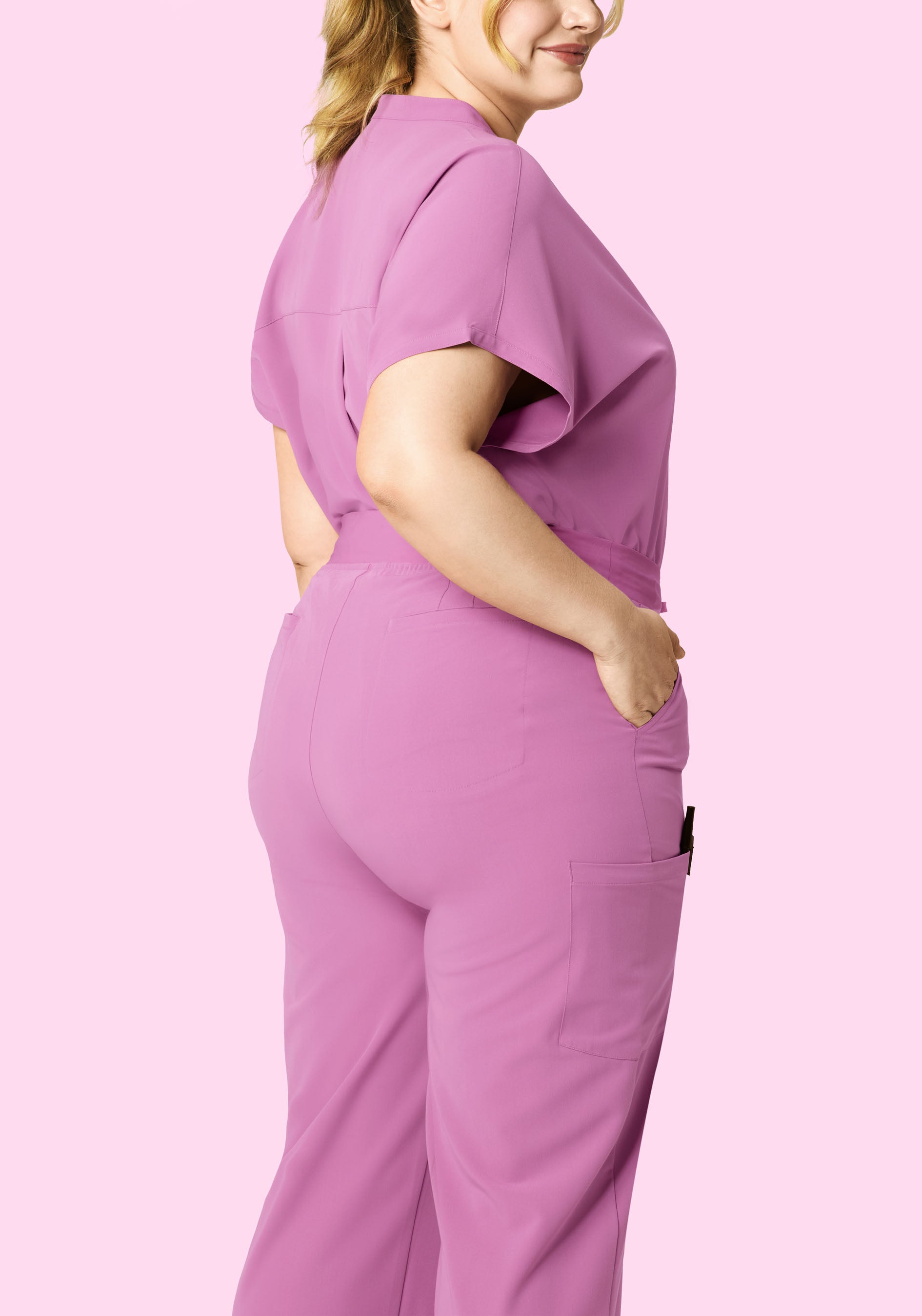 High Waisted Wide Leg Mulberry
