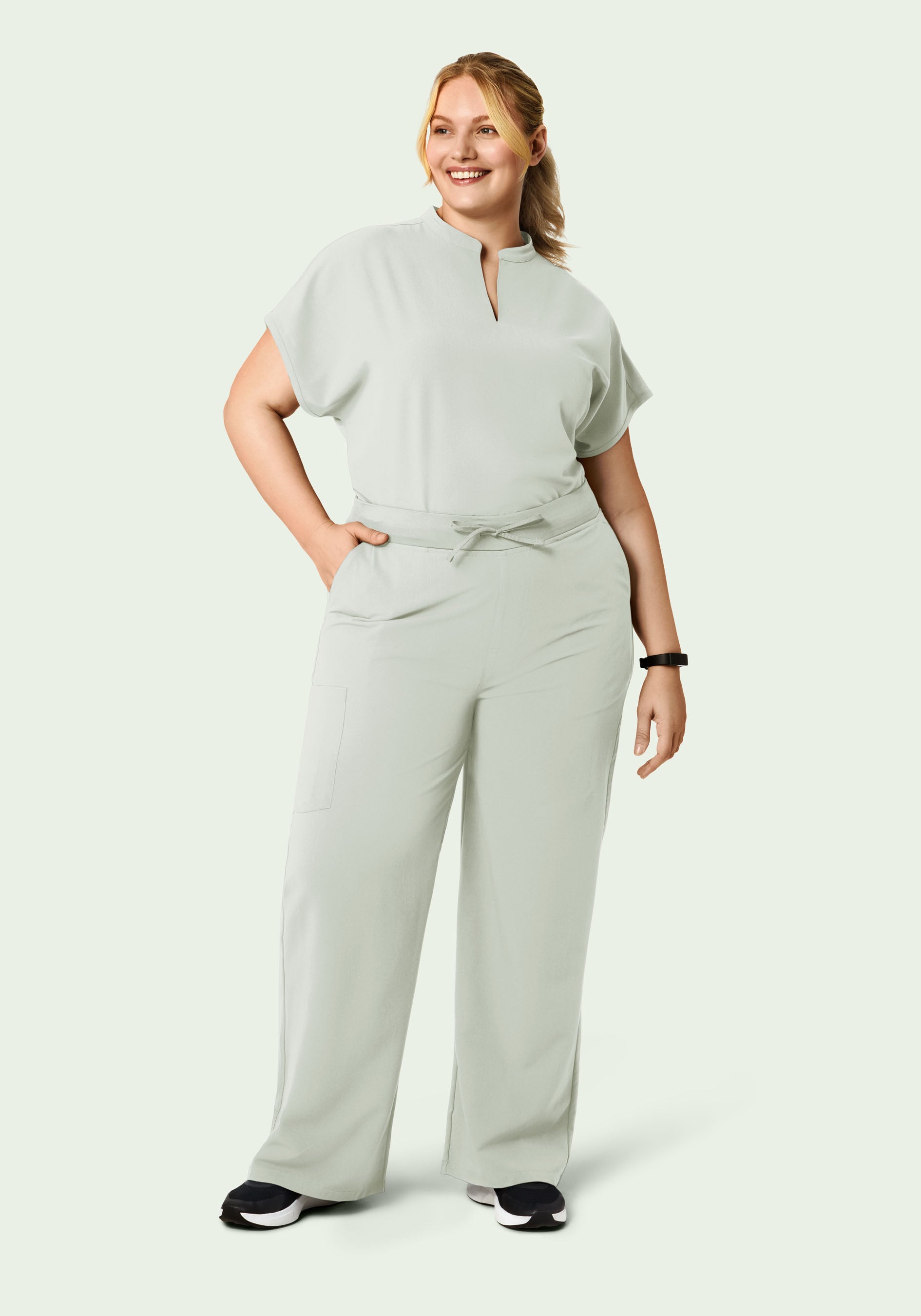 High Waisted Wide Leg Northern Droplet