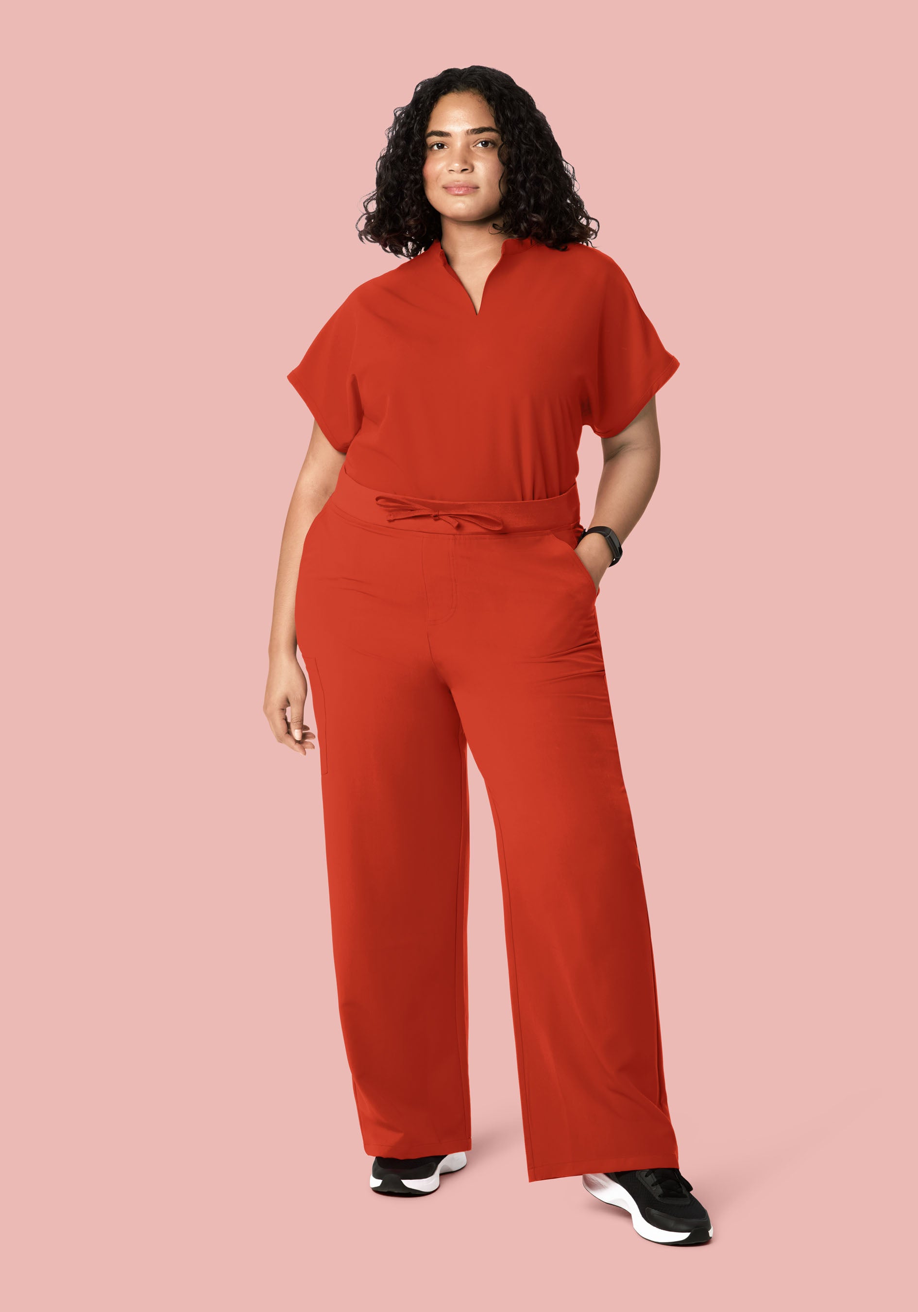 Mandarin Dolman Top Rust