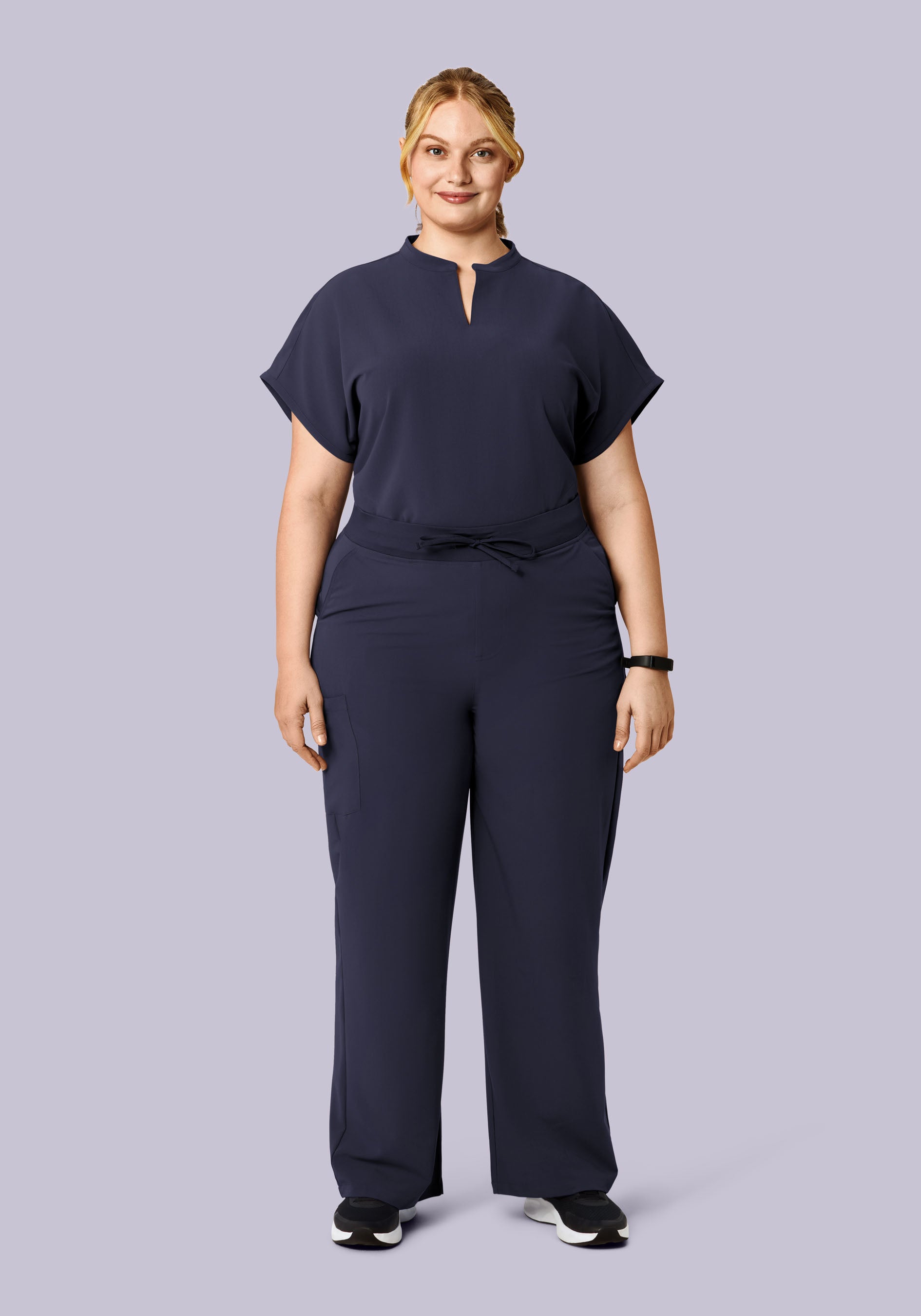 High Waisted Wide Leg Steel