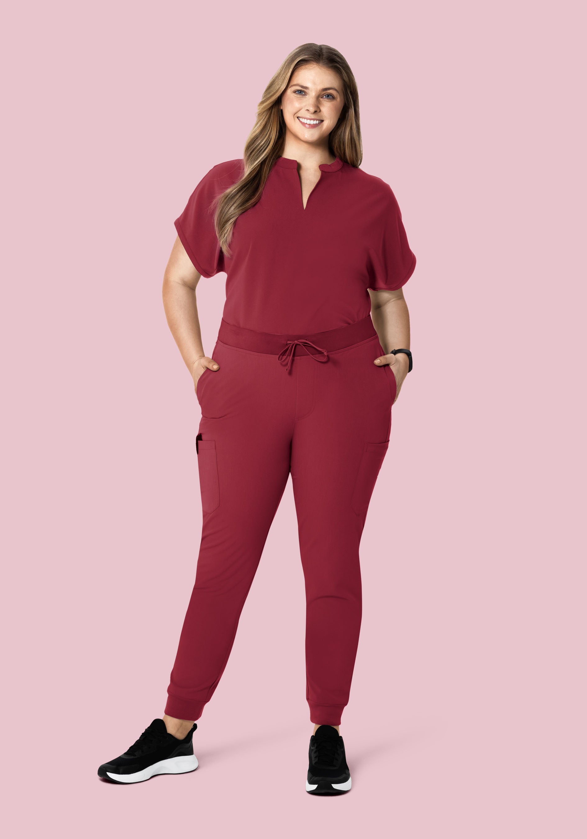 Mandarin Dolman Top Garnet