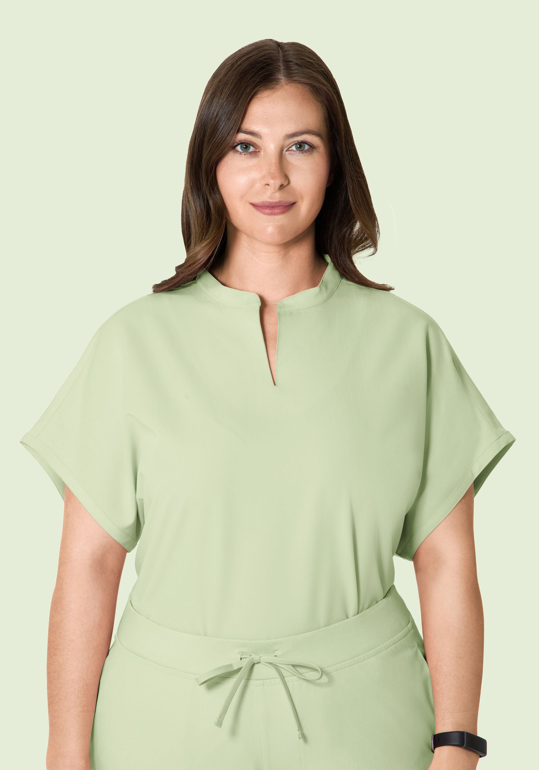 Mandarin Dolman Top Matcha